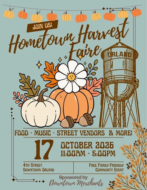 Hometown Harvest Faire — Downtown Orland