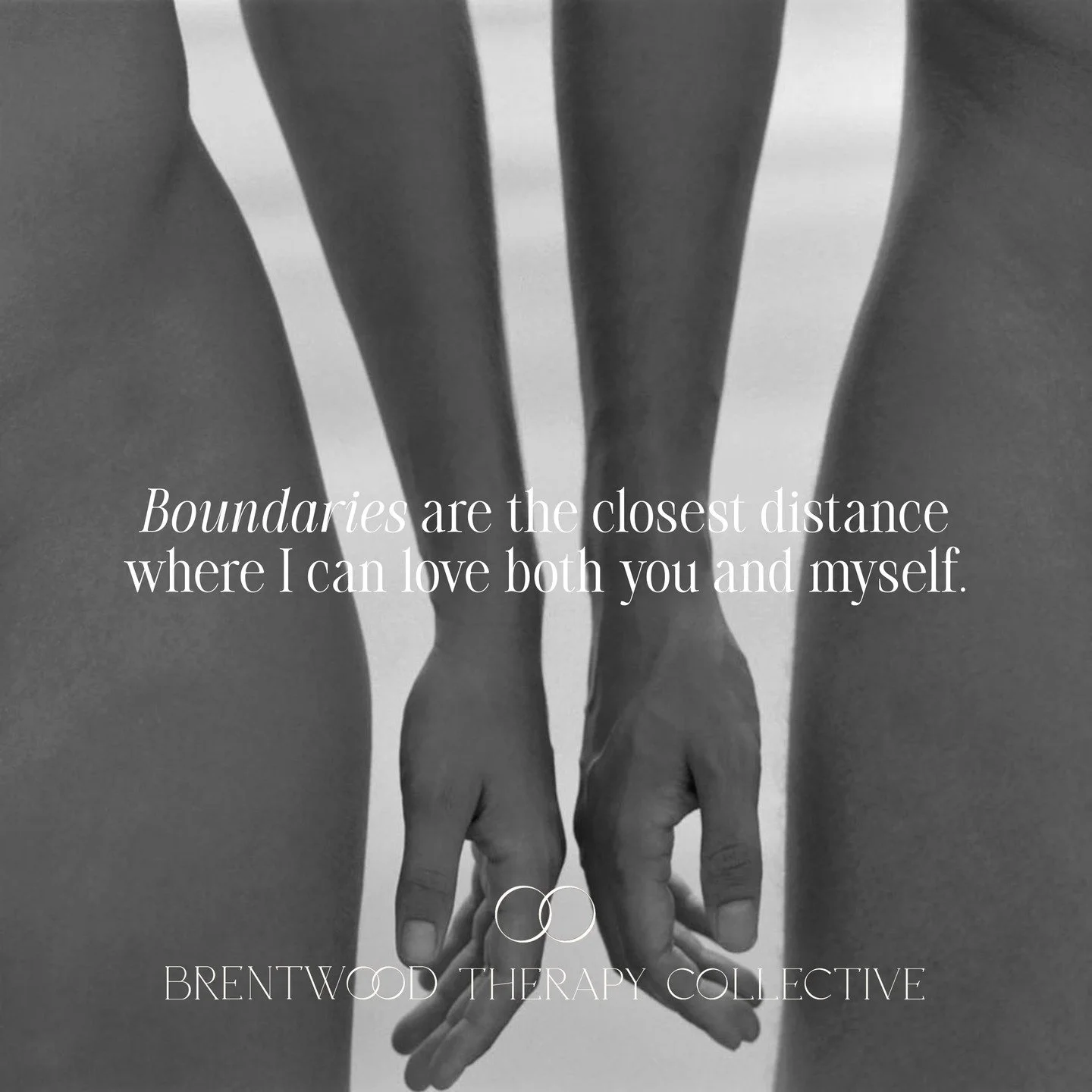 Boundaries are a practice in love, not distance.
The space where you stay true to yourself and connected to another.

Brentwood Therapy Collective | For therapy that helps you love without losing yourself.
#BrentwoodTherapyCollective #LosAngelesThera