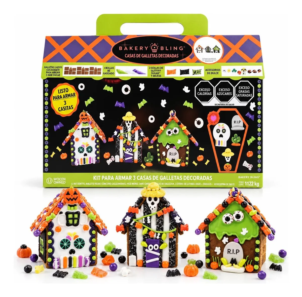 KIT DE CASAS DE GALLETA PARA DECORAR