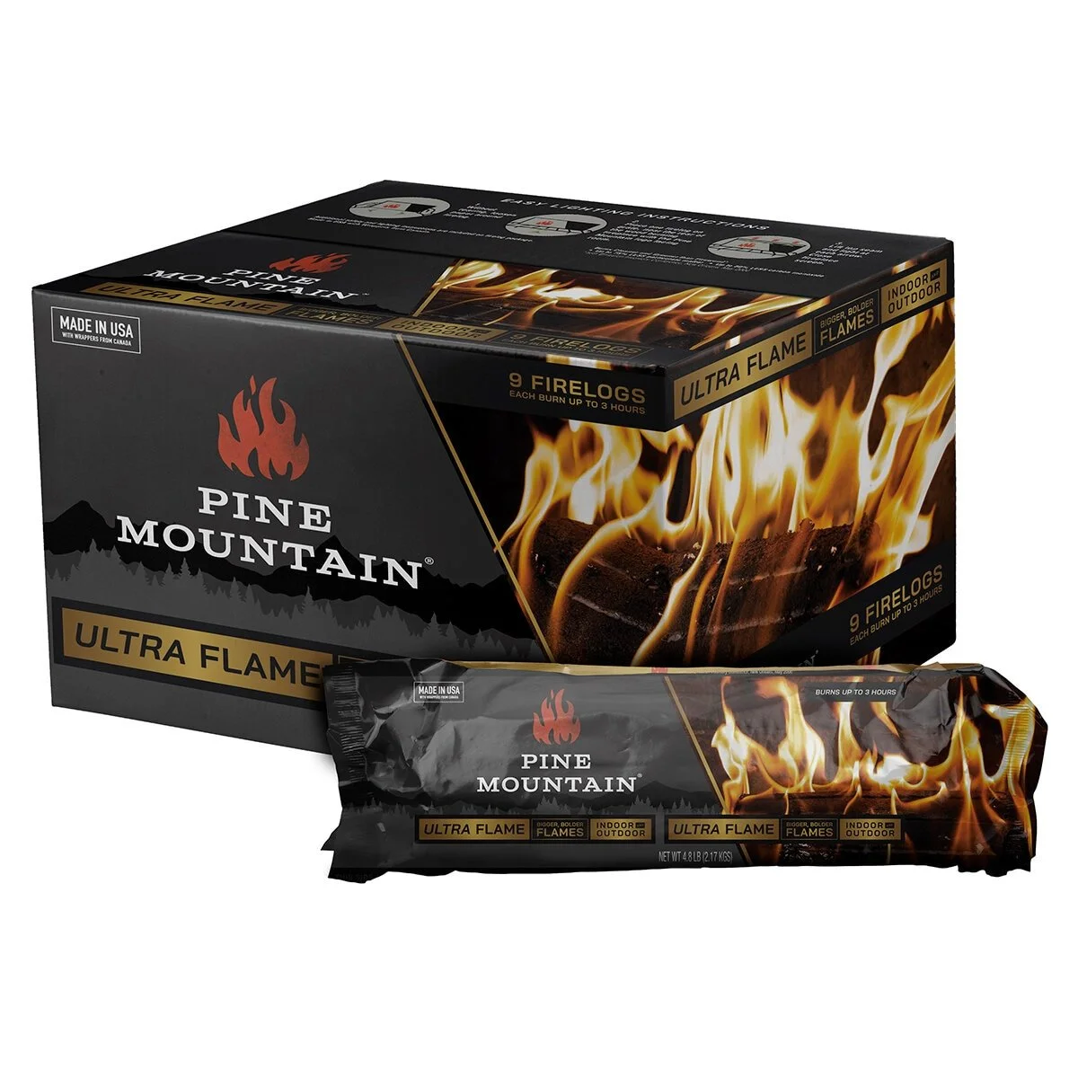 PINE MOUNTIAN 9 DE 2.17 KG LEÑOS PARA CHIMENEA