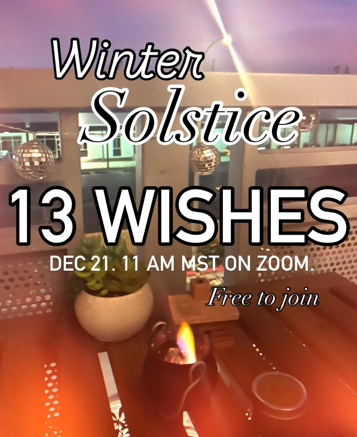 Last year we learned about the German winter solstice ritual called 13 wishes. You write down 13 wishes that you have for the new year on individual little strips of paper. Starting on the night of the solstice, you burn one every night until there&r