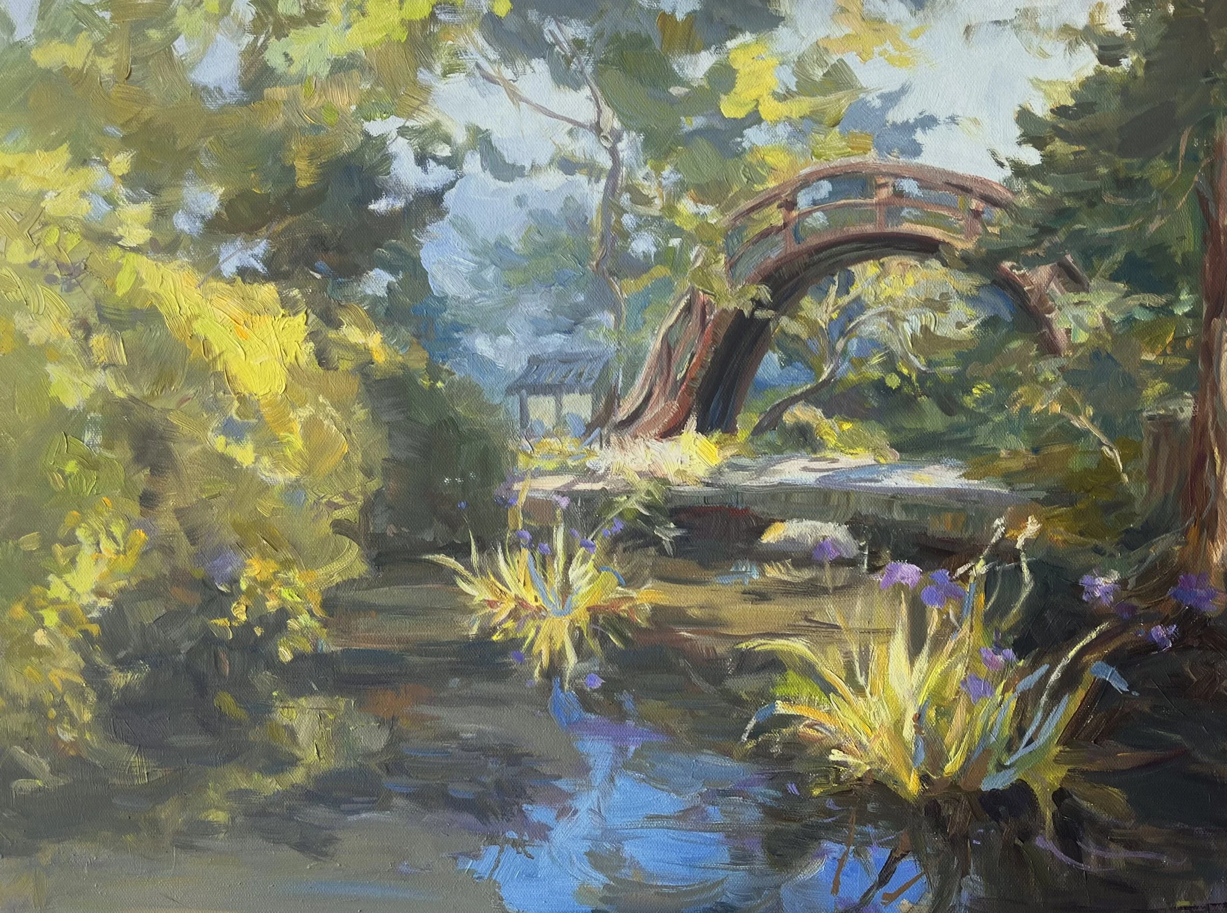 Japanese Tea Garden
Oil on Canvas
18 by 24"