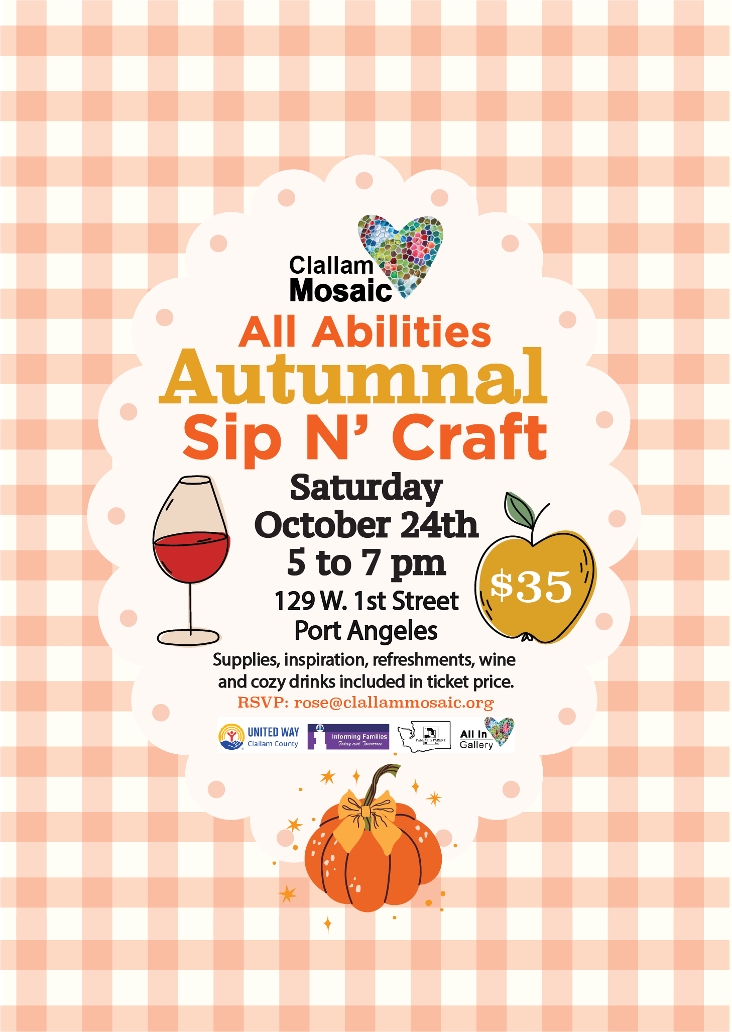 All Abilities Autumnal Sip N’ Craft