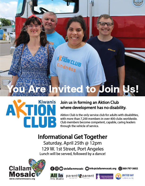 Aktion Club Informational Get Together Flyer