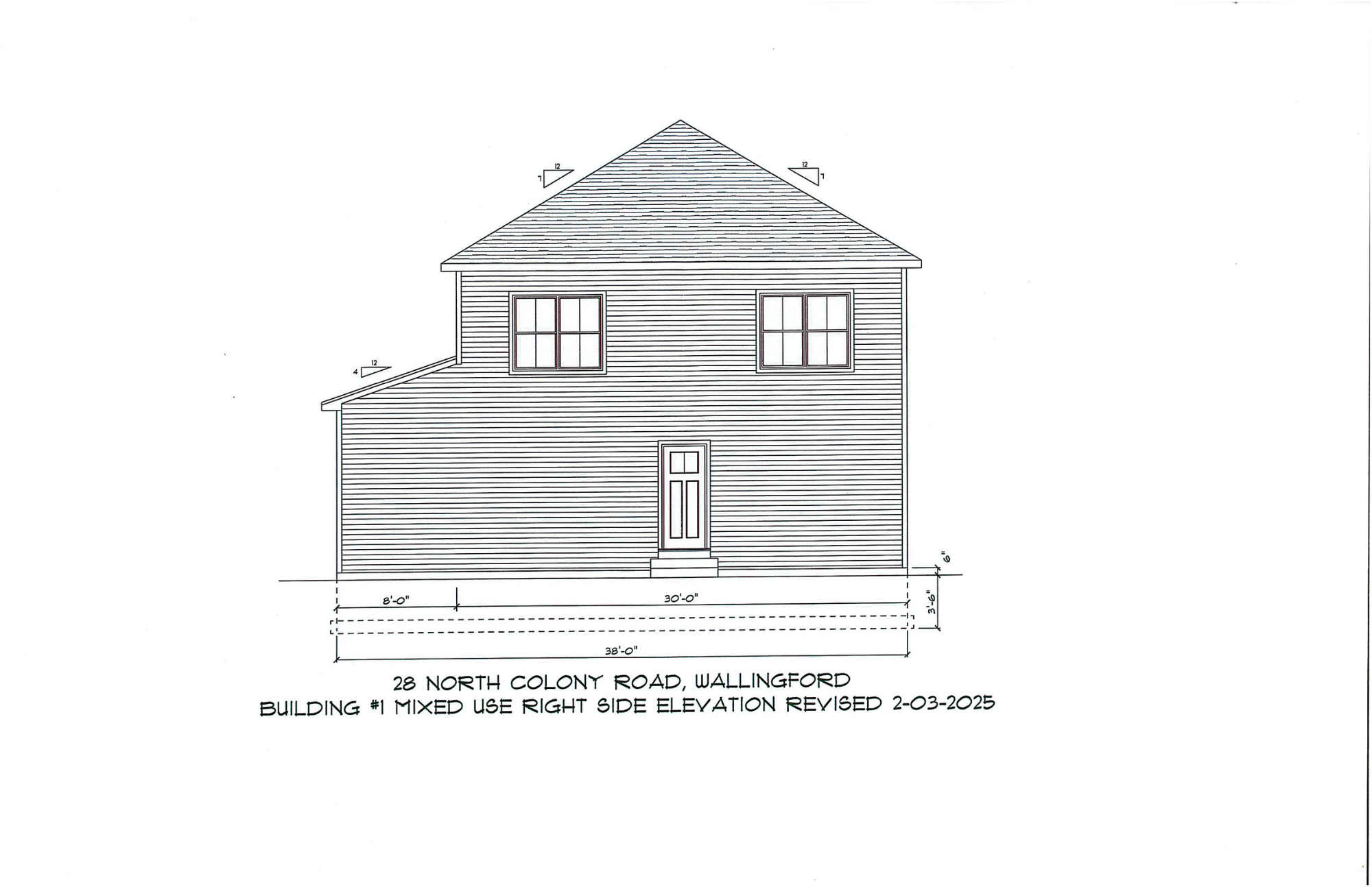 Right Side of the building / Entrance into apartment