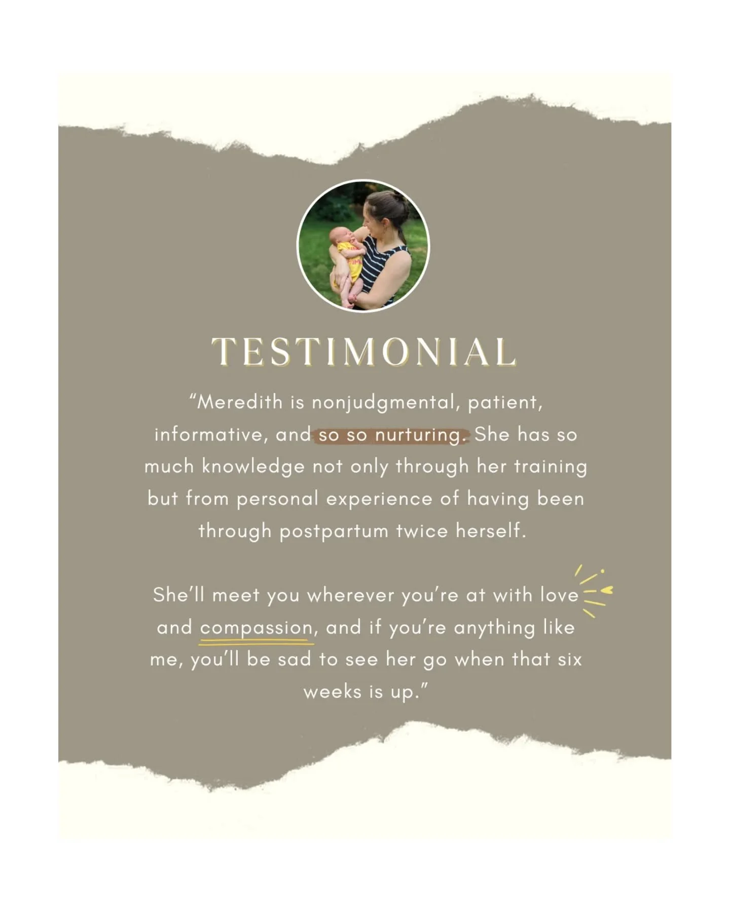 💓&nbsp;Contact&nbsp;@postpartum.meredith to get the support you (and your partner) need and deserve in the fourth trimester

#PostpartumDoula #PostpartumSupport #RVAPostpartumDoula #FourthTrimester #WhatClientsAreSaying #RichmondDoula #DoulaSupport
