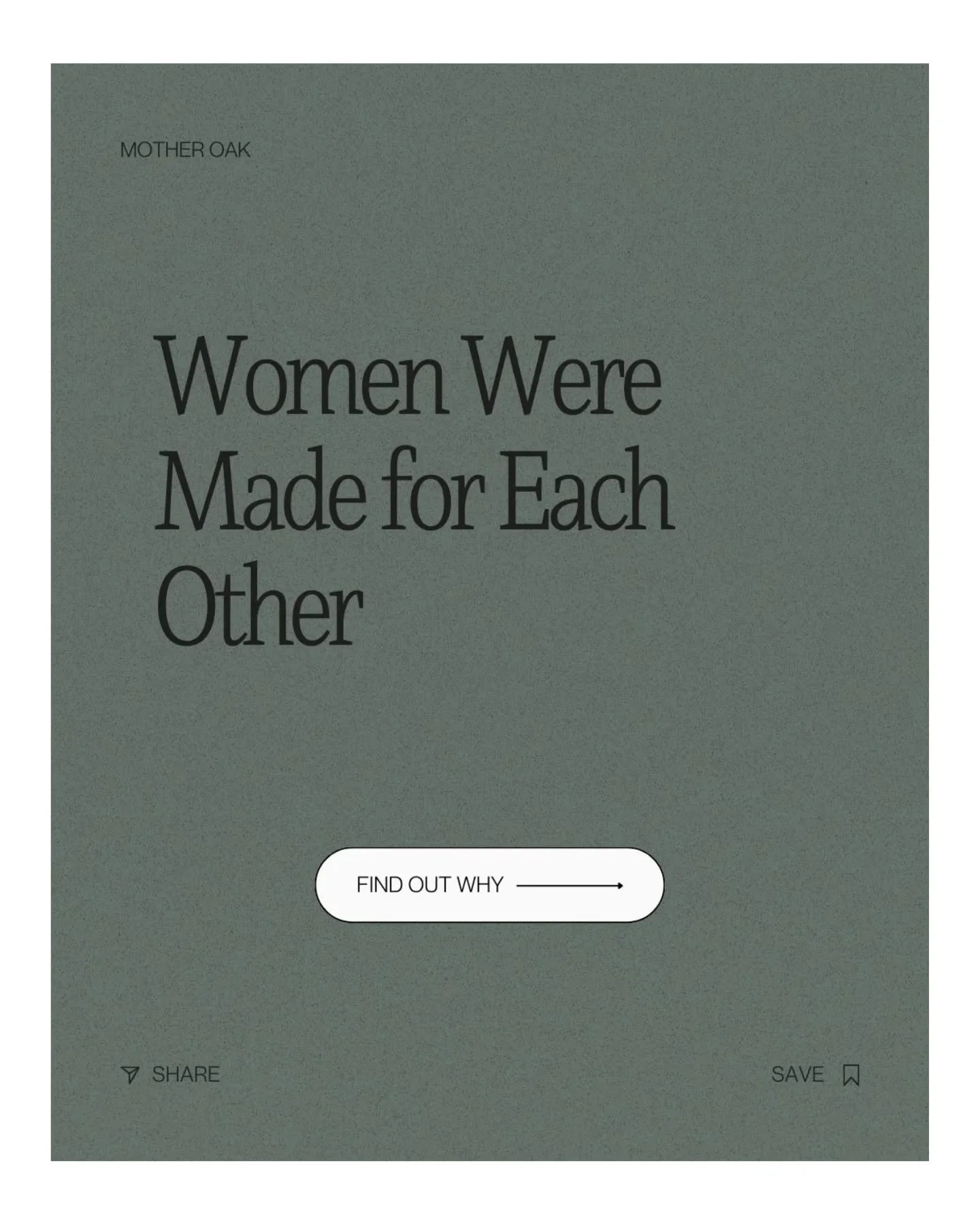 Science calls it the Tend &amp; Befriend response &mdash; in times of stress,&nbsp;women are wired to seek connection, to nurture, and to build alliances.

You&rsquo;ve felt it in the bathroom pep talk, the healing cackle on a back porch,&nbsp;or the