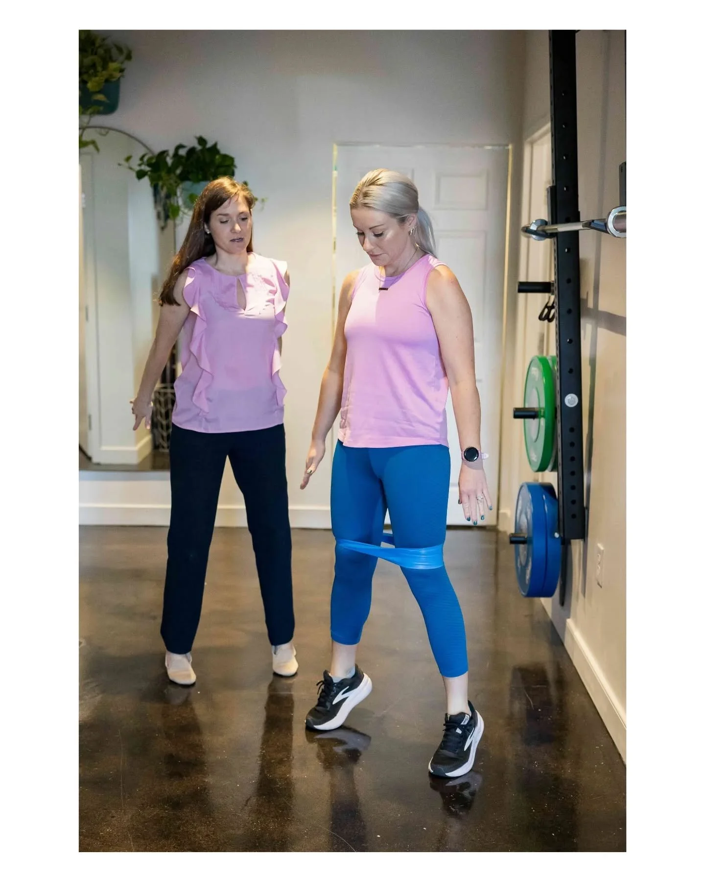 Jumping! 

SOOOO many of our clients don't jump either because they fear leaking, pelvic pressure or because they feel too old.

Don't avoid it- instead, train it! 

We usually REGRESS jumping back to the point that you are completely symptom free an