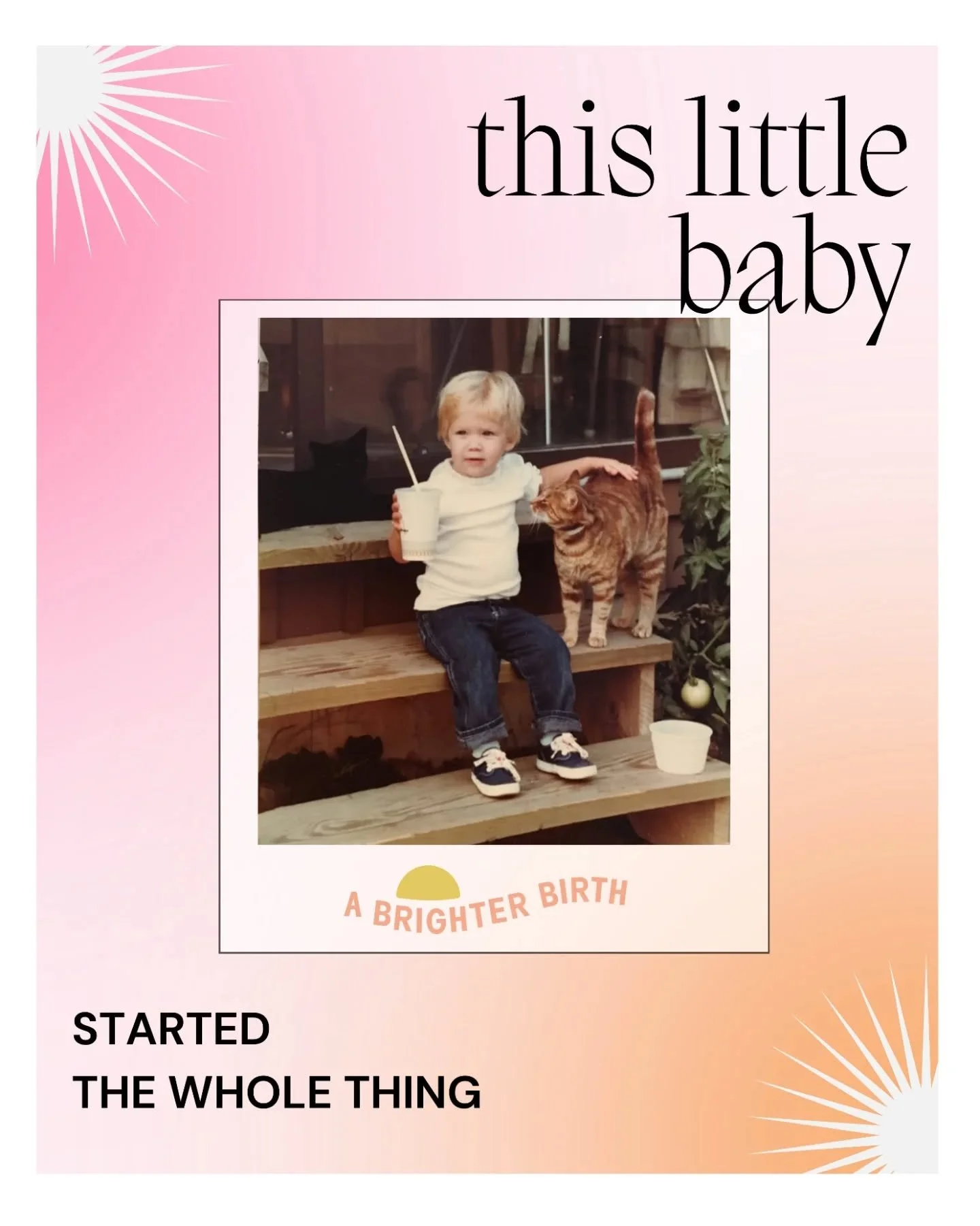 These little babies are the ABB leadership team ☀️

Melanie - our Founder and Owner @melanierussell.8
Hunter - our Collective Coordinator @birthwithhunter
Sarah C - our Education Coordinator @sagemamarva
Caiti - our Special Events Coordinator @the.em