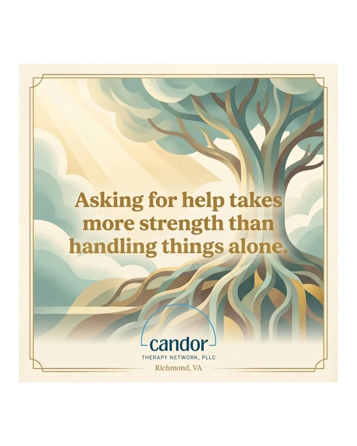 𝗔𝘀𝗸𝗶𝗻𝗴 𝗳𝗼𝗿 𝗵𝗲𝗹𝗽 𝘁𝗮𝗸𝗲𝘀 𝗺𝗼𝗿𝗲 𝘀𝘁𝗿𝗲𝗻𝗴𝘁𝗵 𝘁𝗵𝗮𝗻 𝗴𝗼𝗶𝗻𝗴 𝗶𝘁 𝗮𝗹𝗼𝗻𝗲.

There's still a story a lot of us are told: handling things yourself is strength, and needing support is weakness.

That story isn't true. And it'