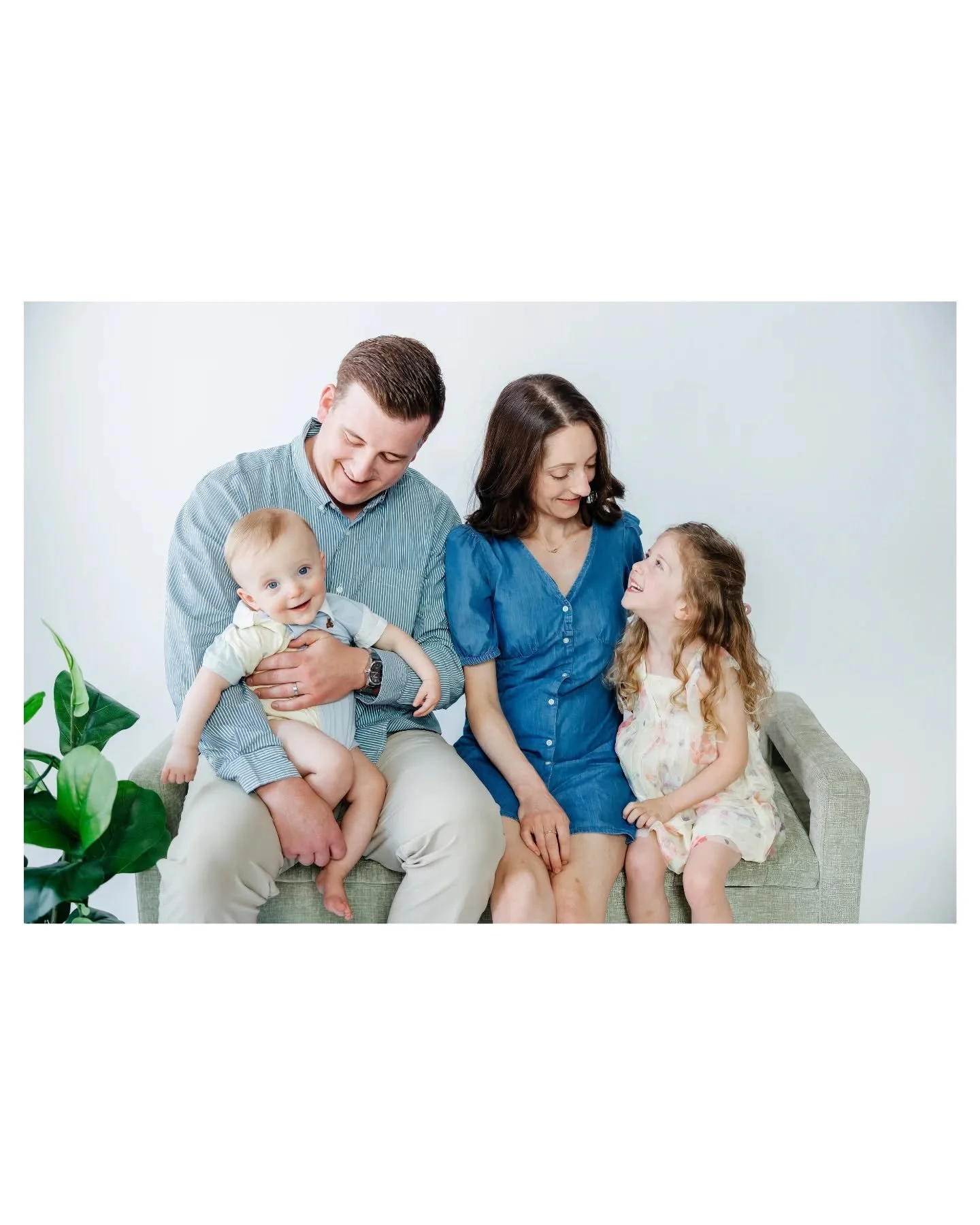 Family photos don't have to mean chasing toddlers around a field hoping for good light ☀️ Our studio sessions give you a clean, timeless look &mdash; controlled lighting, no weather drama, and a space where we can actually focus on getting great shot