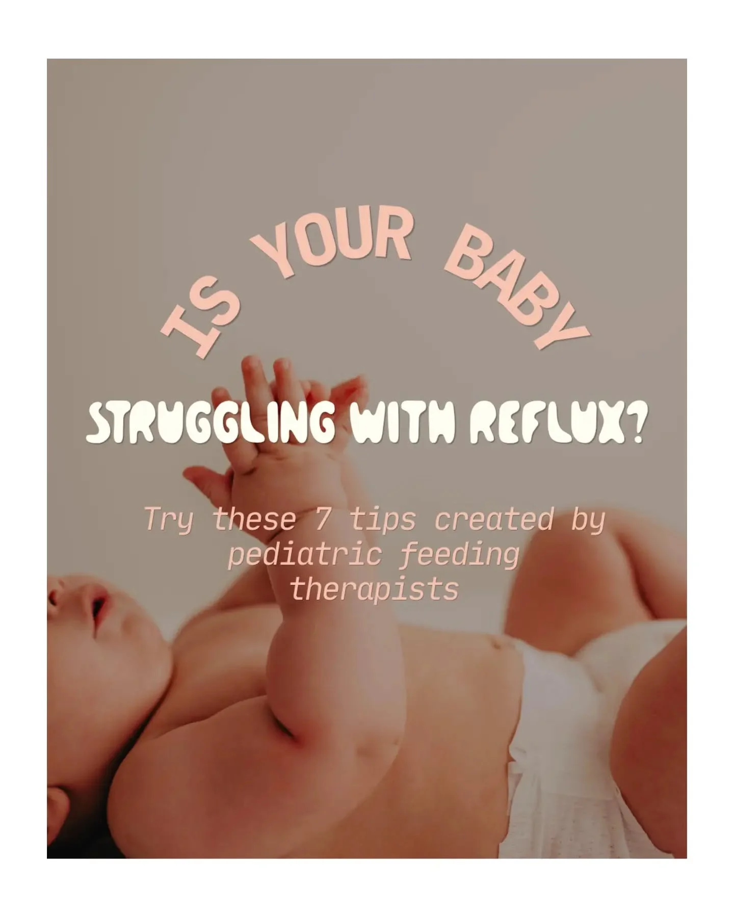 Does your baby seem uncomfortable, extra spit-up-y, or just not themselves after feeds? 🥺
Reflux can make feeding feel stressful for both baby AND parents. Here are 7 tips from pediatric feeding therapists @nestandnourishpediatrictherapy that may he