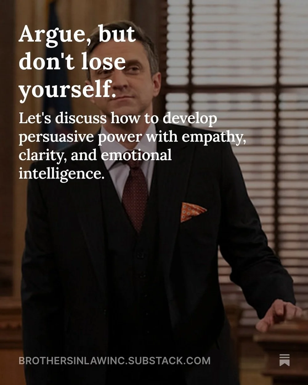 Ever notice how the loudest voice in the room isn&rsquo;t always the most convincing? Real persuasion begins in silence&mdash;when you pause long enough to listen, observe, and understand. The best attorneys don&rsquo;t win arguments through force; t