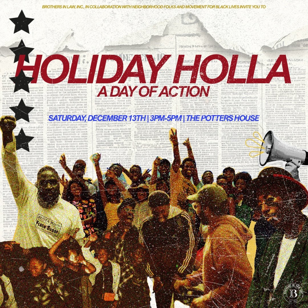 Mark your calendars! 📣 On Saturday, December 13th at 3PM-5PM, we&rsquo;re turning up the power for Holiday Holla &mdash; a nationwide Day of Action where Black communities come together to build, learn, and celebrate our shared strength!

This isn&r