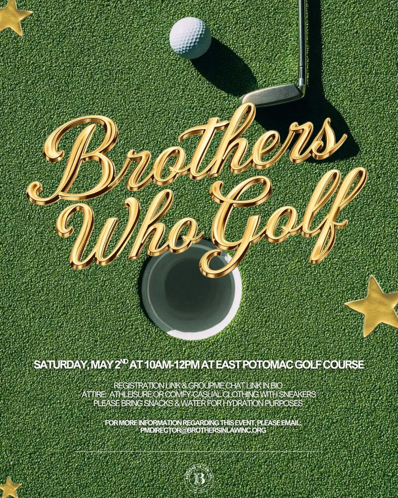 We&rsquo;re so back! ⛳️

Come see us on the green of East Potomac Golf Course (972 Ohio Dr SW) on Saturday, May 2nd at 10AM-12PM for our May installment of Brothers Who Golf! Come dressed in your athletic attire and comfy shoes. Water and sunblock ar