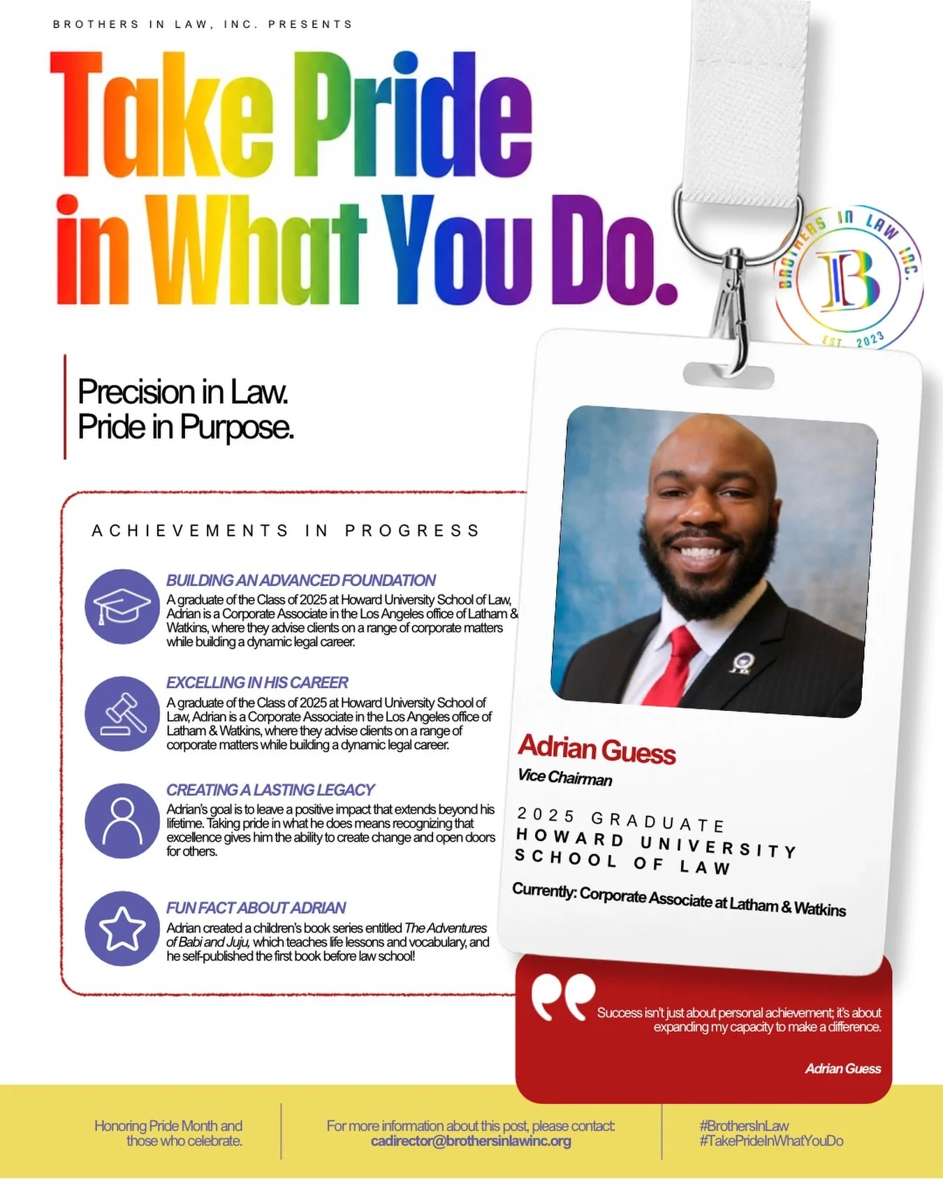 &ldquo;Take Pride in What You Do,&rdquo; our June social media initiative, highlights the individuals whose everyday efforts help shape and strengthen our community. As we celebrate Pride Month, it reflects a broader celebration of identity, authenti