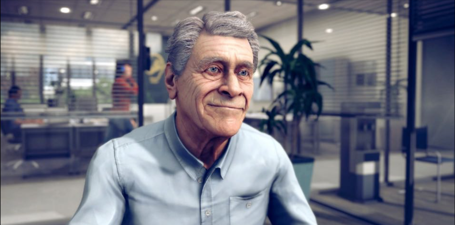 Barry, Talespin’s interactive virtual human for immersive conversational learning and soft-skills training.