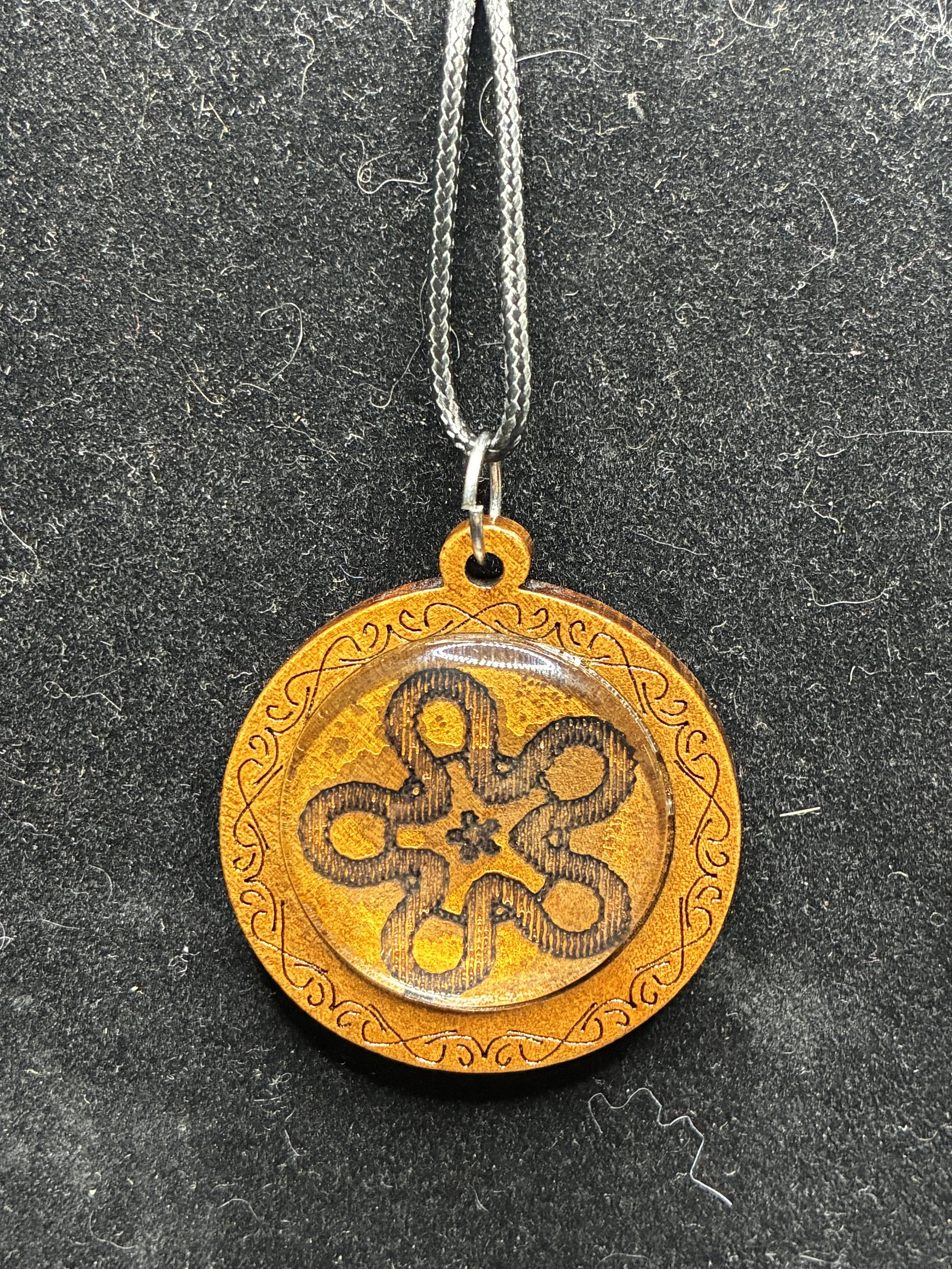 Wood Dome Necklace