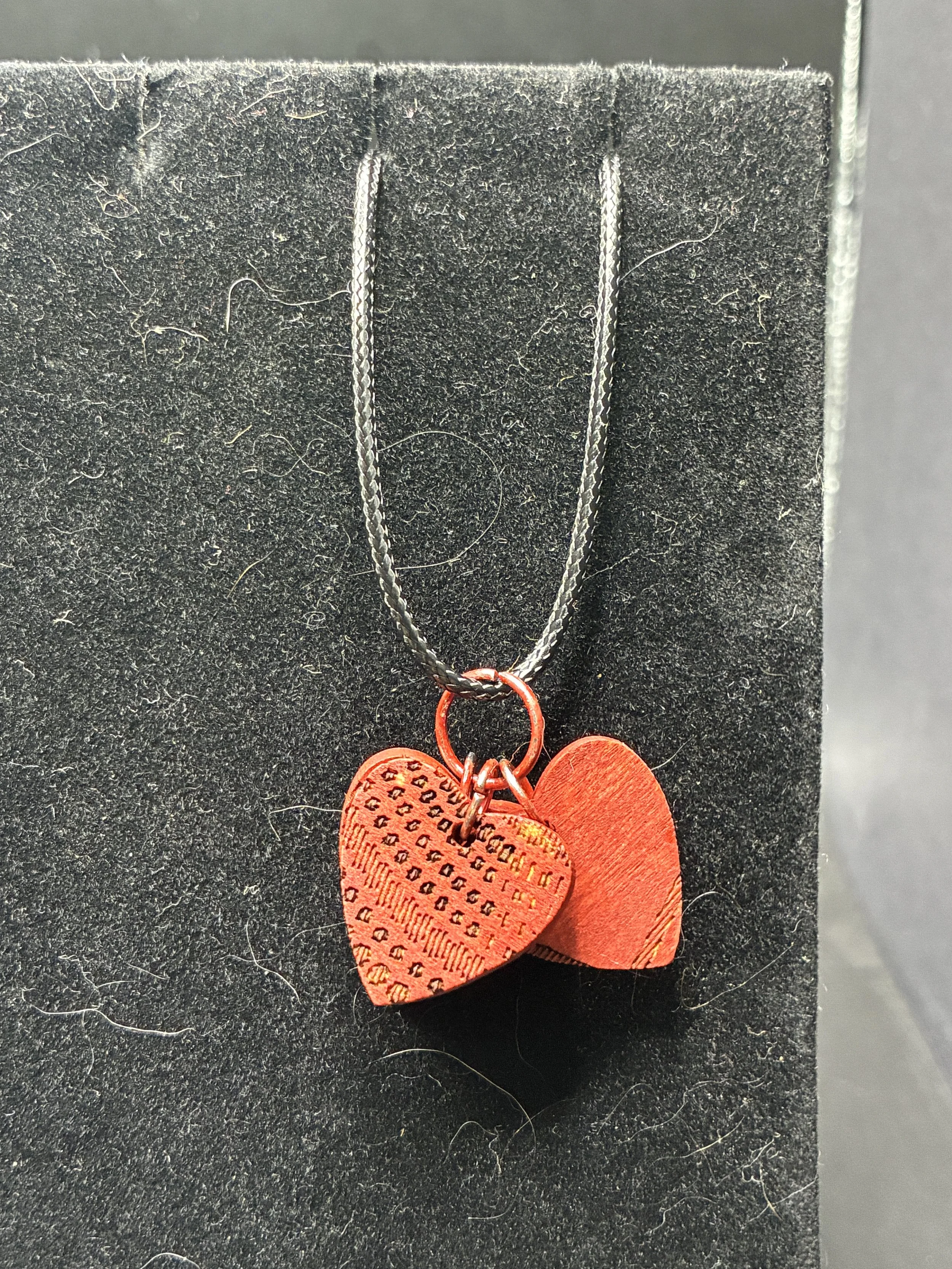 3 Charm Wood Necklace