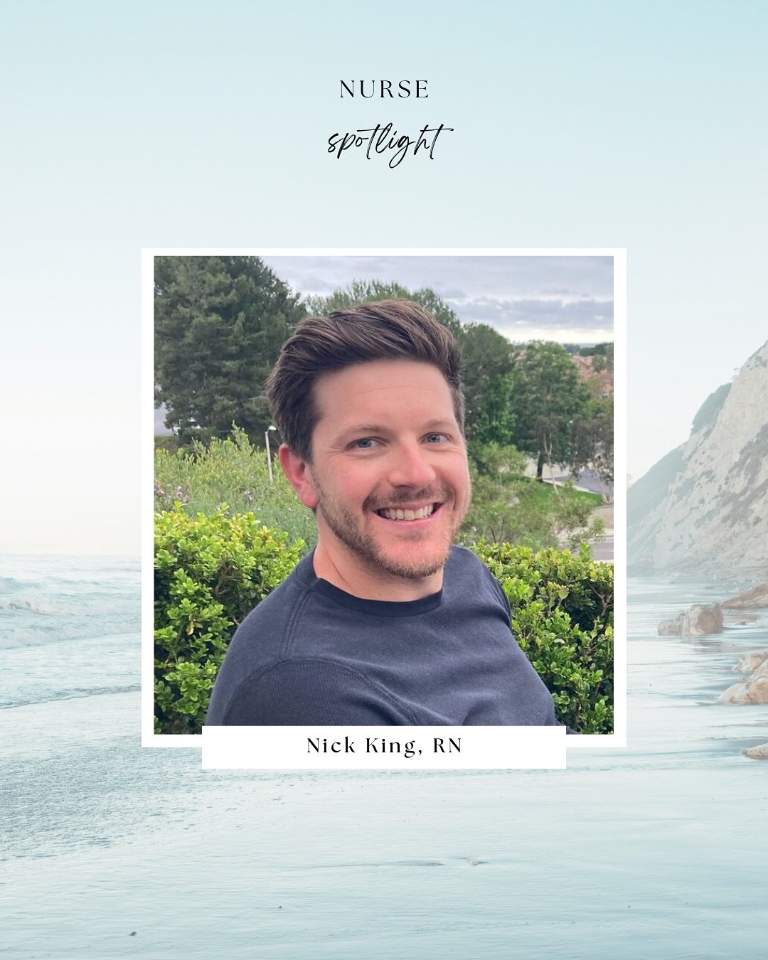 Nurse Spotlight: Nick King, RN ⭐️

Nick King is a Registered Nurse with 9 years of emergency medicine experience and a strong background in IV therapy and patient care. Before settling in Santa Barbara four years ago, he spent five years as a travel 