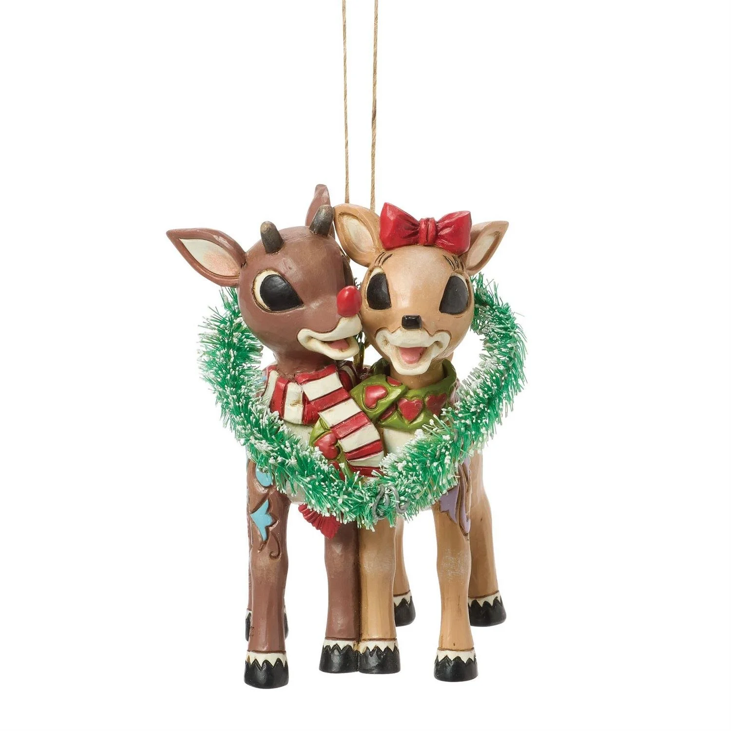 Rudolph & Clarice Heart Ornament