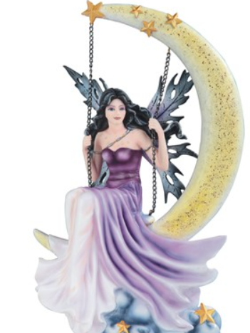 Purple Fairy Swing on Moon