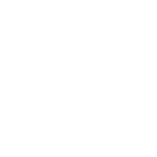 White recycling or refresh symbol with arrows forming a circle on a black background.