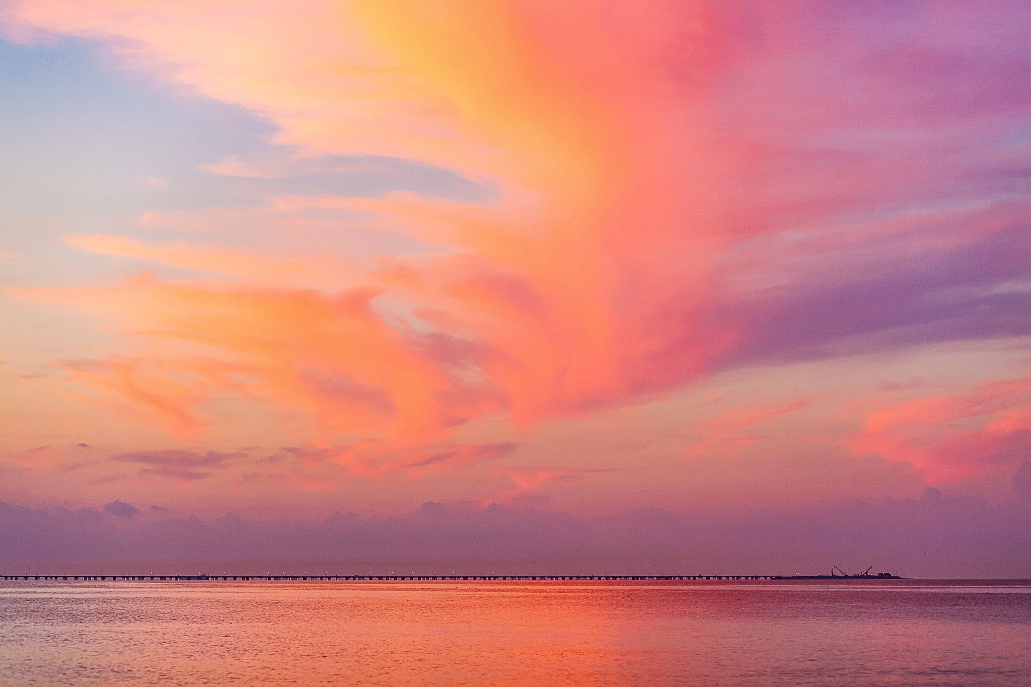 Day's end on the Chesapeake Bay, Virginia Beach, VA