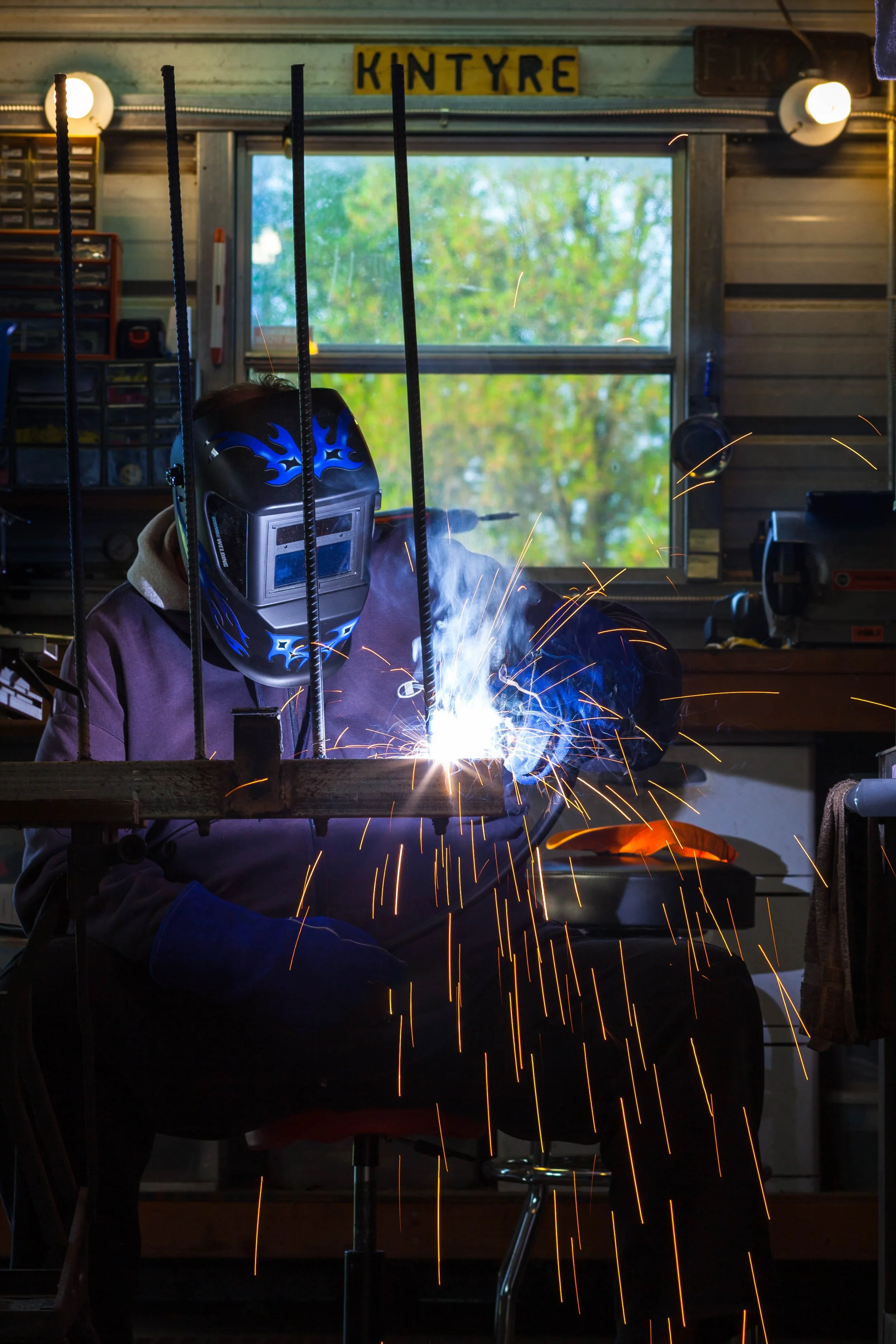 Welding on Kintyre Farm, Sanford, NC.
