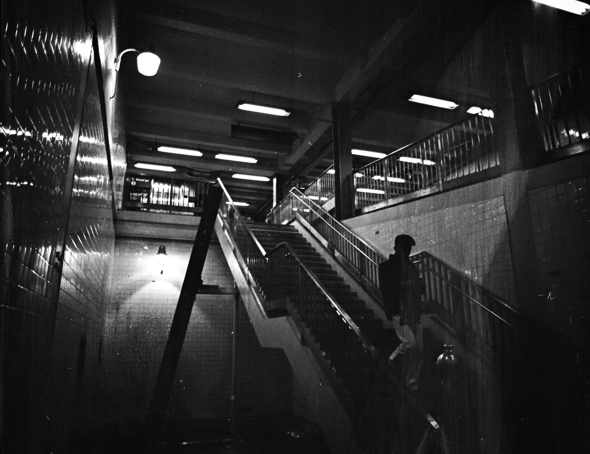 Subway Nights. New York, NY '24. (Kodak Tri-X 400.)