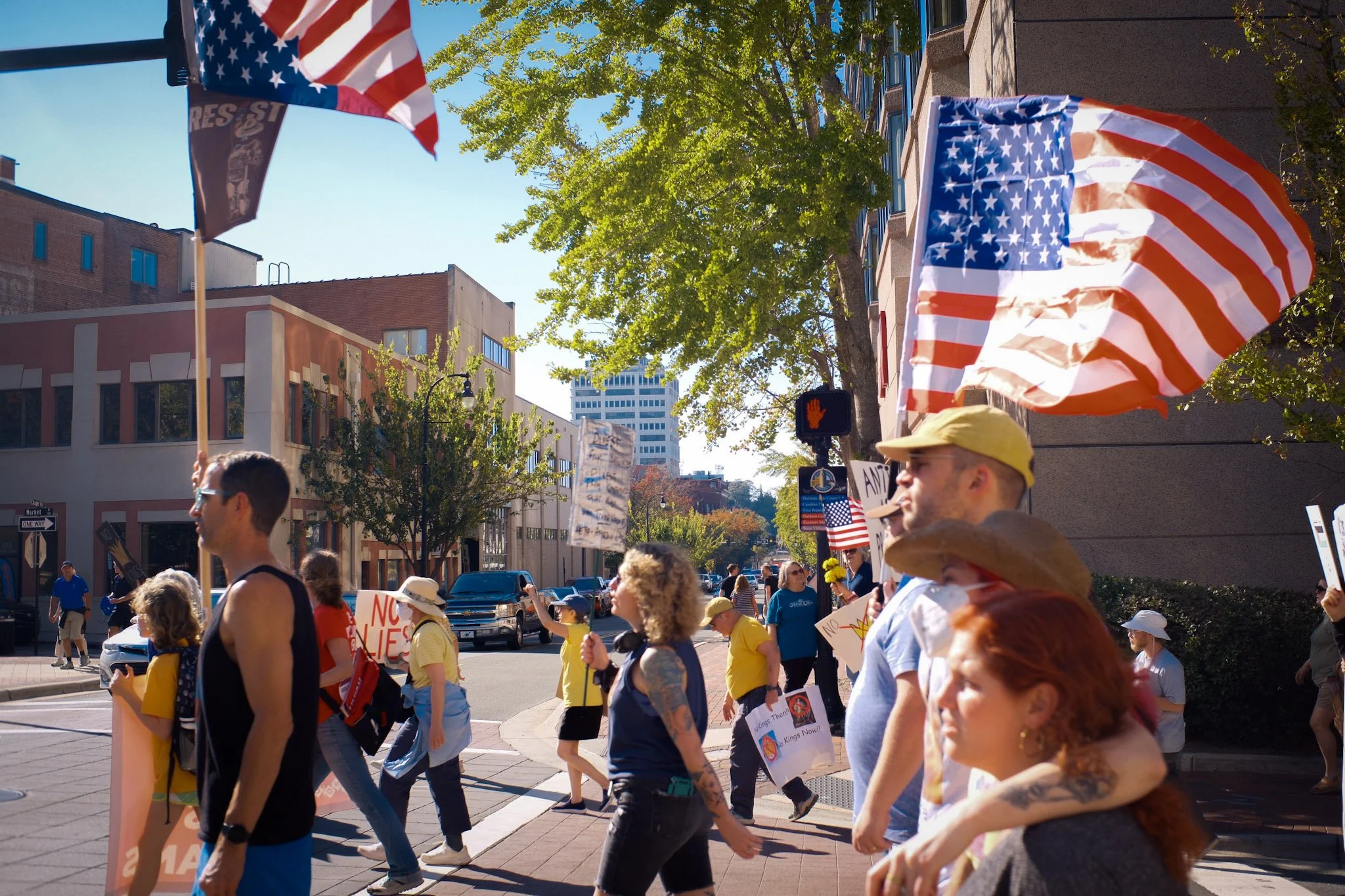 No Kings Protest. Durham, NC '25. 