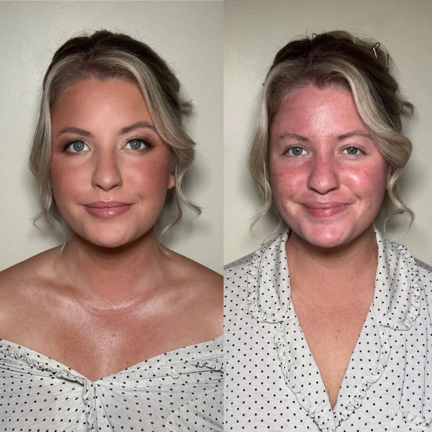 I will never get over this before and after of my beautiful October bride @ellynvz 😍❤️