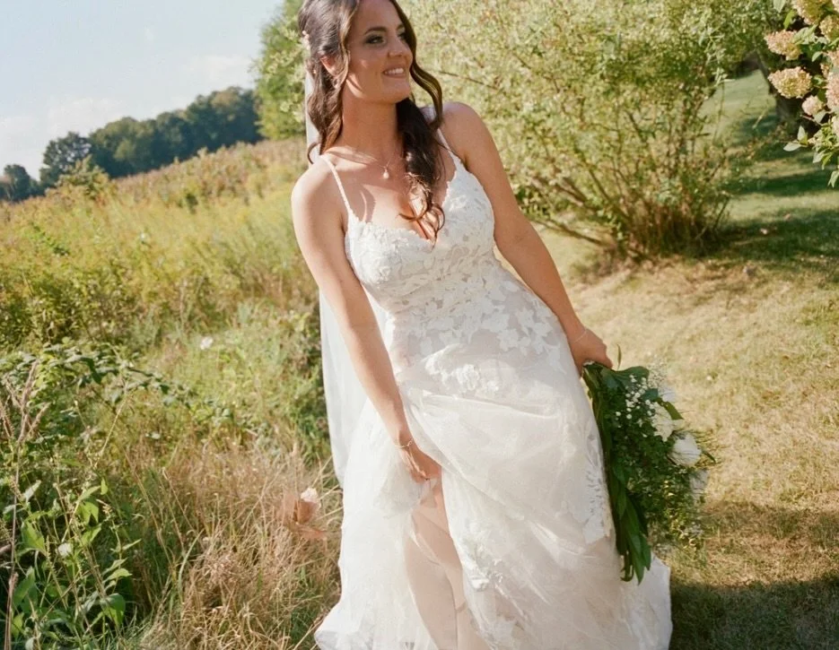 Soft, airy, and undeniably beautiful 🤍 Natalie, my stunning September bride 🥹

photos: @50pts 
hair: @hairbymeganlull