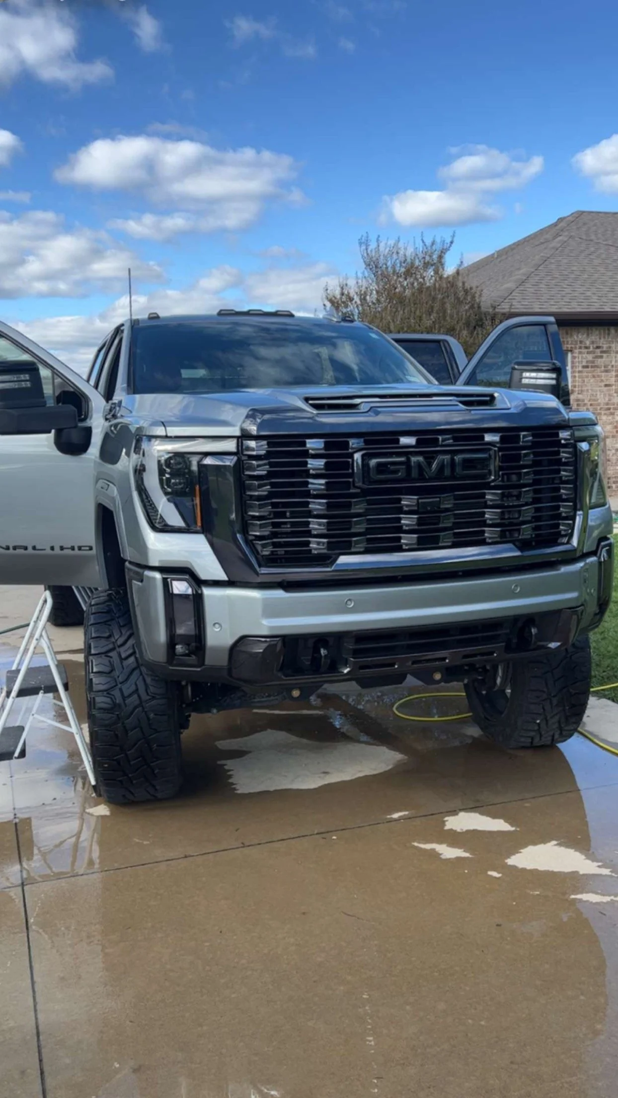 Lifted GMC truck fully detailed and polished by Pristine Polish in Midlothian TX