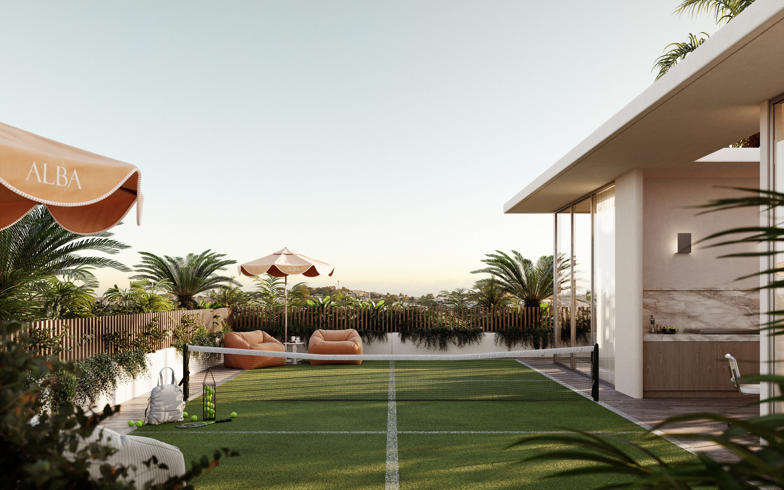 Pickleball court