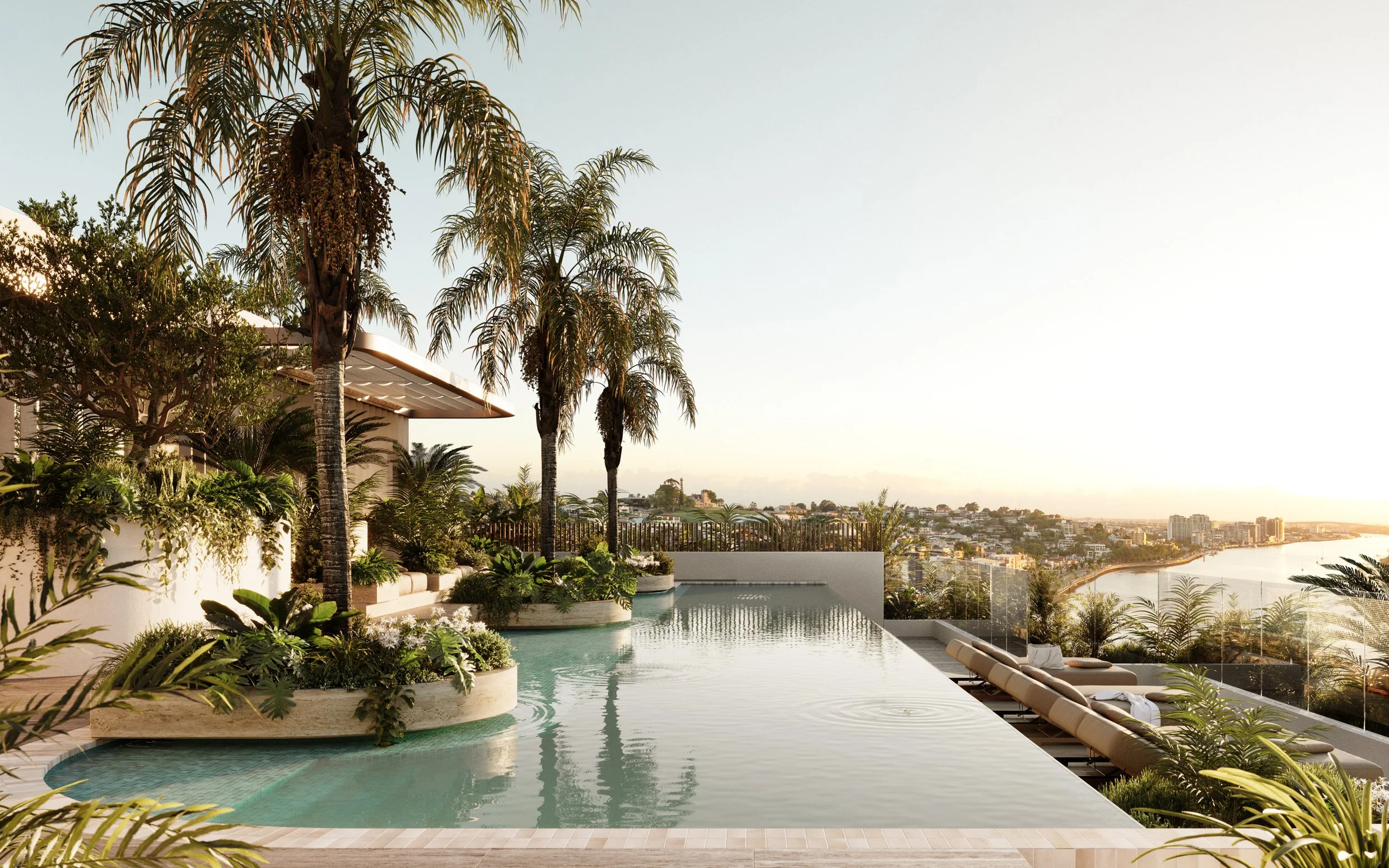 Rooftop pool