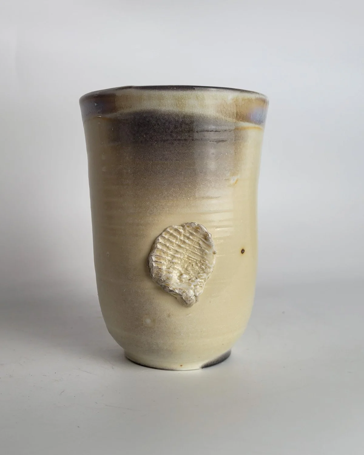 Porcelain soda-fired tumbler