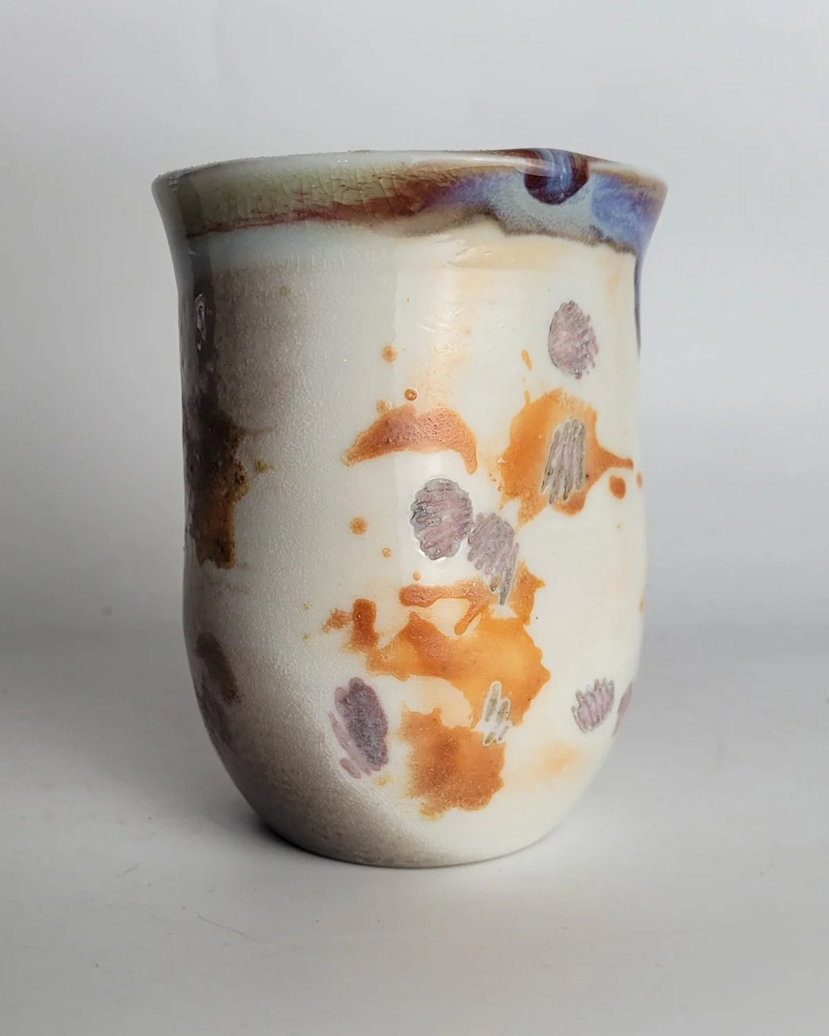 Porcelain soda-fired tumbler