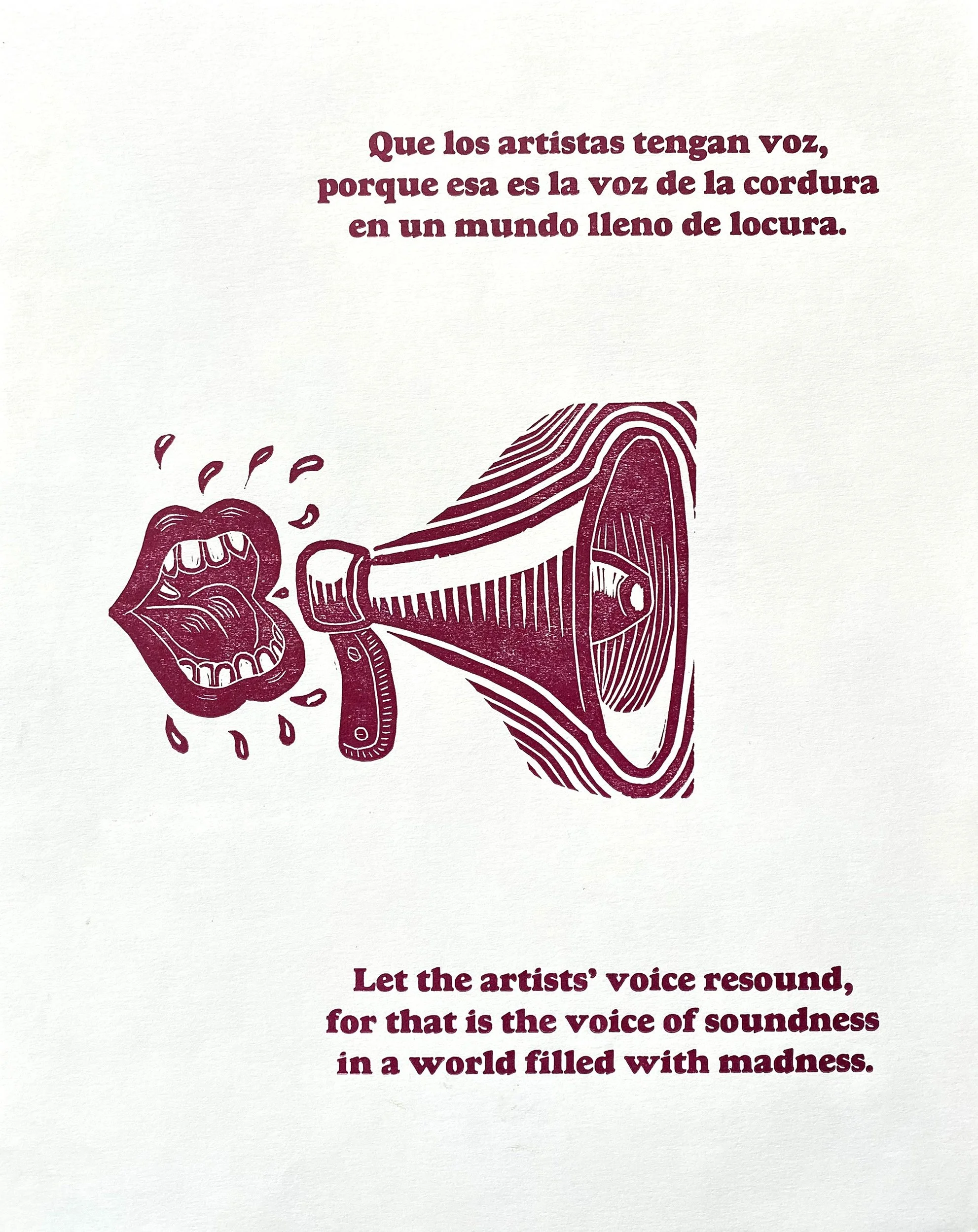 Que los artistas tengan voz by Ever Rodriguez