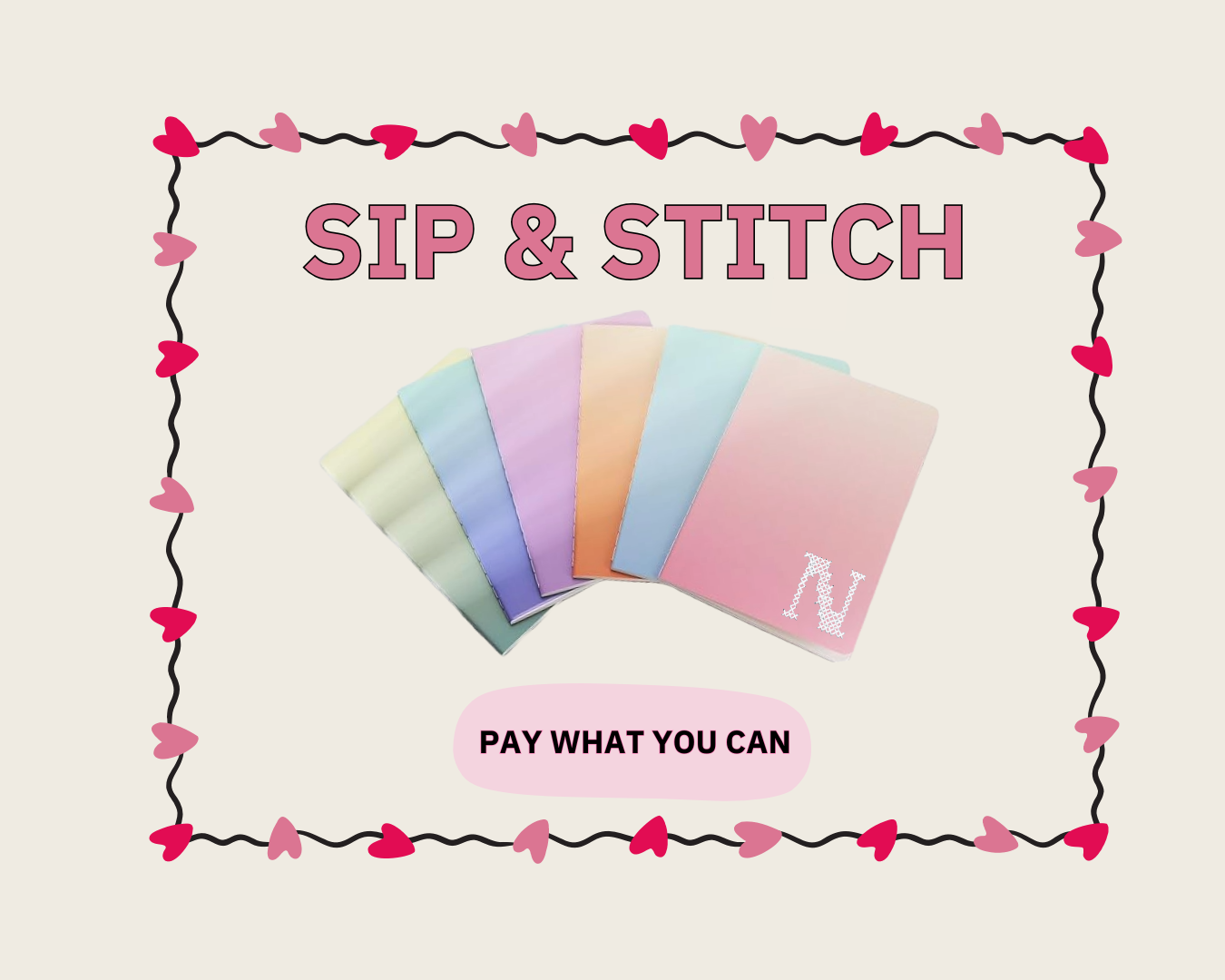 Pal-entine's Day Sip & Stitch