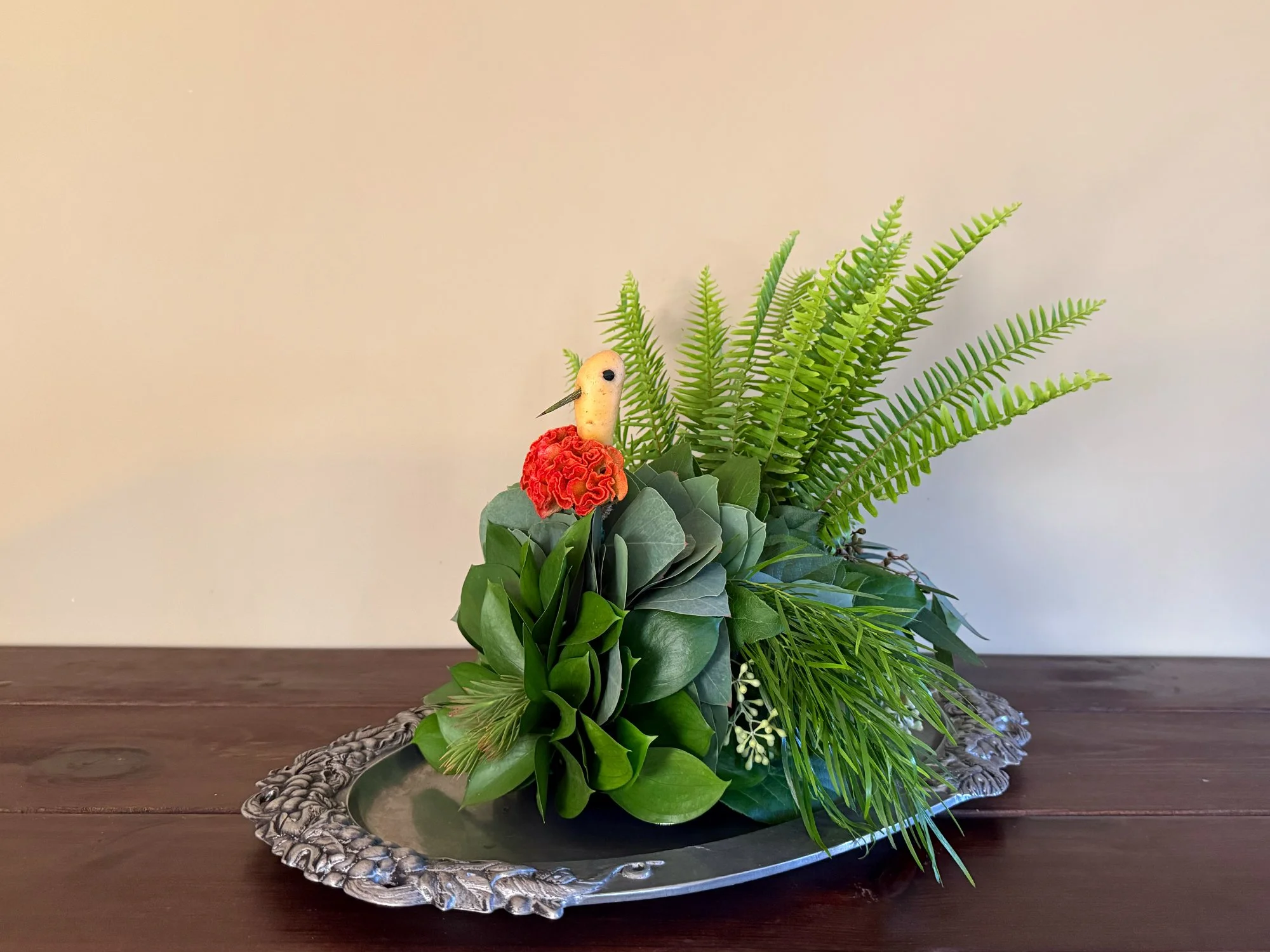 A Whimsical Turkey Centerpiece for Thanksgiving