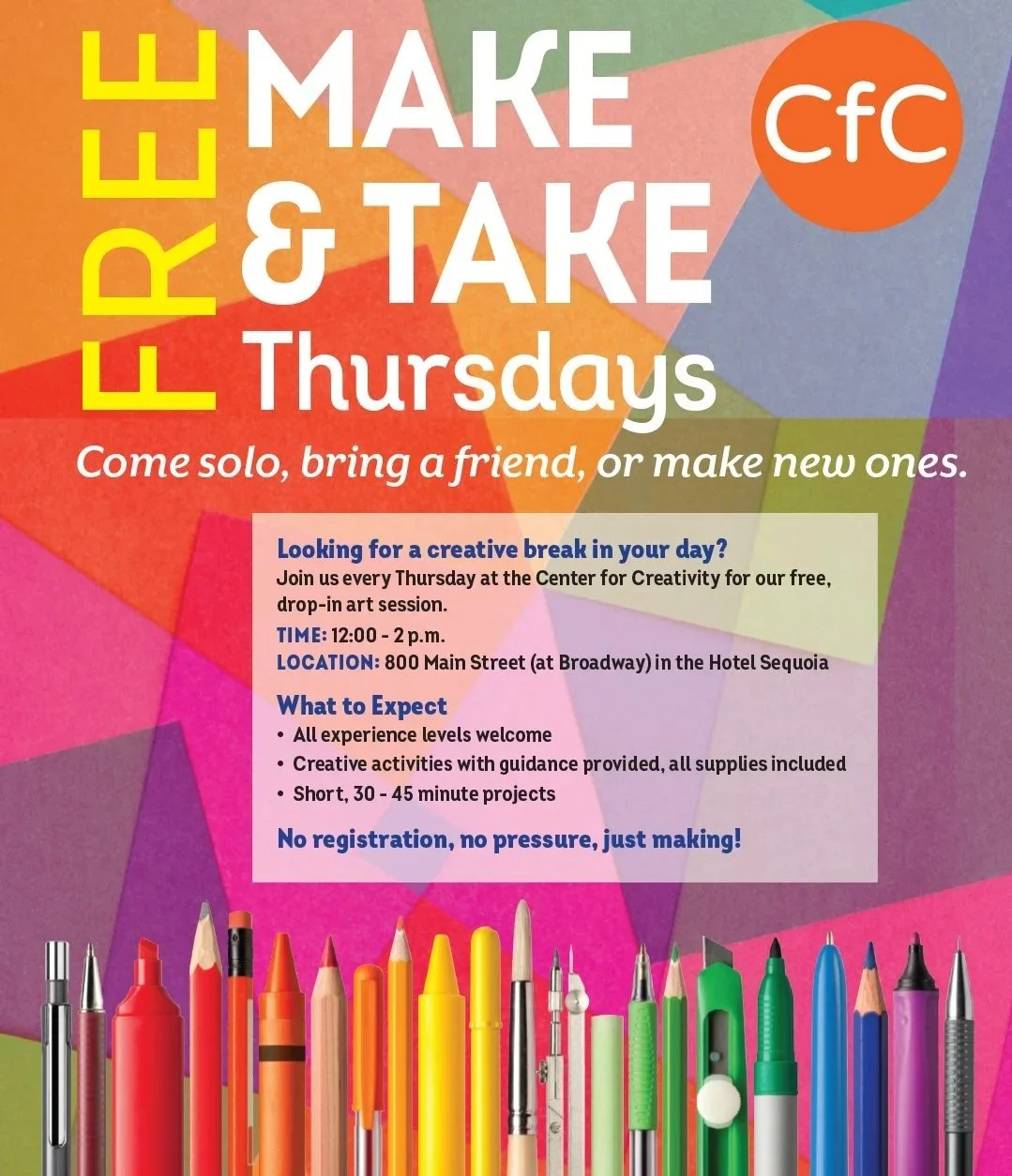 Make & Take Thursdays — Center for Creativity