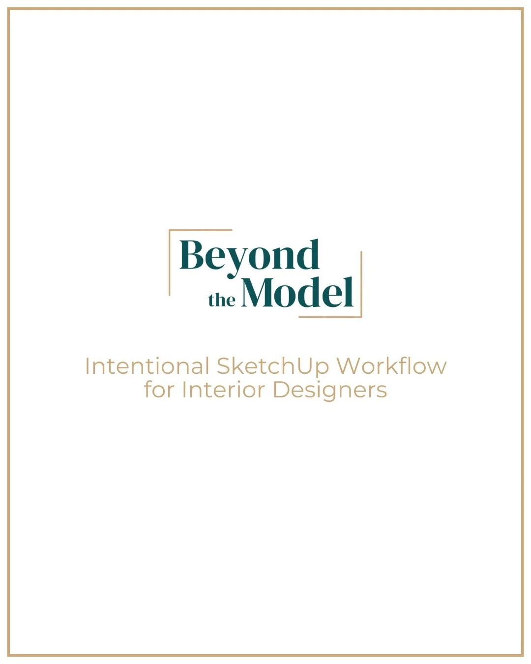 One week away and this is what we are going to dive into! 

- Start with the end in mind
- Build scenes early
- Use tags with intention
- Set up for what comes next - LayOut
- Model to the right level of detail
- Build an inventory that works for you
