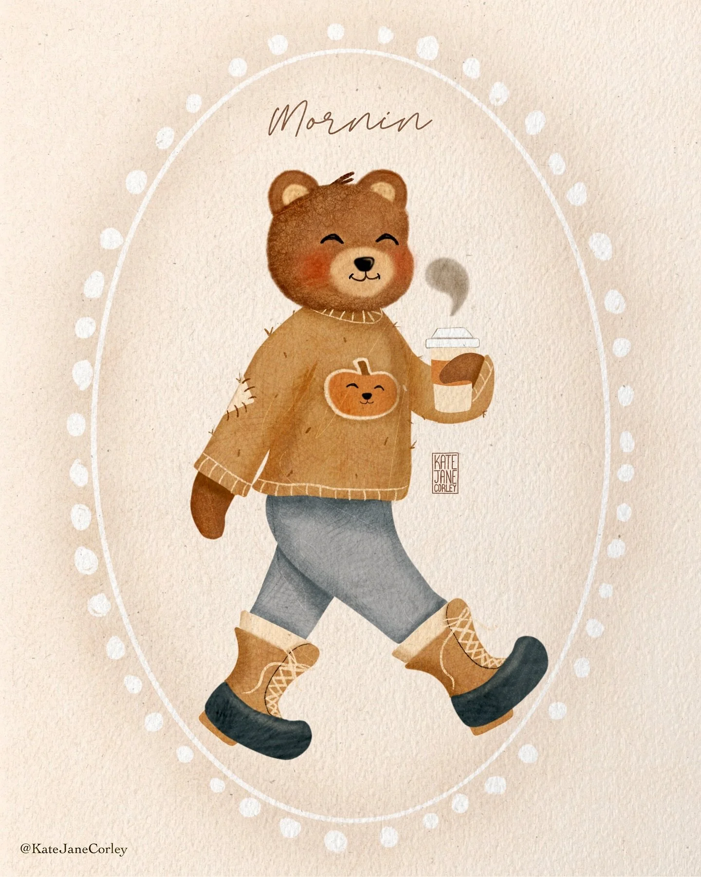 As we say down here in Texas&hellip;&hellip;. Morn&rsquo;in
.
.
.
.
.
.
.
.
.
.
.
.
.
.
.
.
.
.
.
.
.
.
.
.
Cute teddy bear, cuteness, coffee sipping fuzzy bear, bear illustration, #christianart #cutequotes #encouragingquotes #bearillustration
