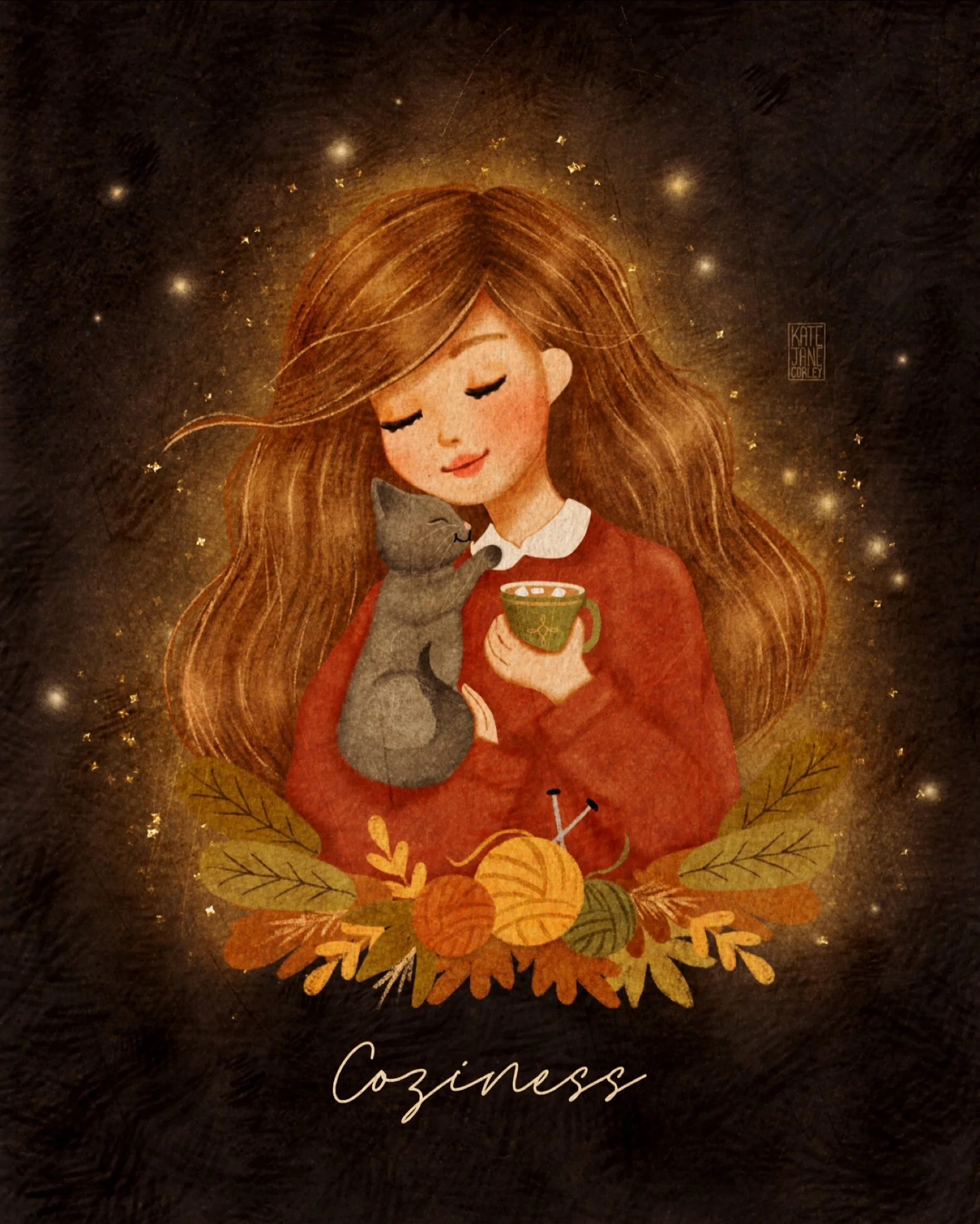 Praying that your day is filled with sweet cozy moments that point you to the one that made them. 🙂
.
.
.
.
.
.
.
.
.
.
.
.
.
.
.
.
.
.
 Coziness, encouraging quotes, kitten illustration, #coziness #cozyart #cozyillustration #girlillustration #whims