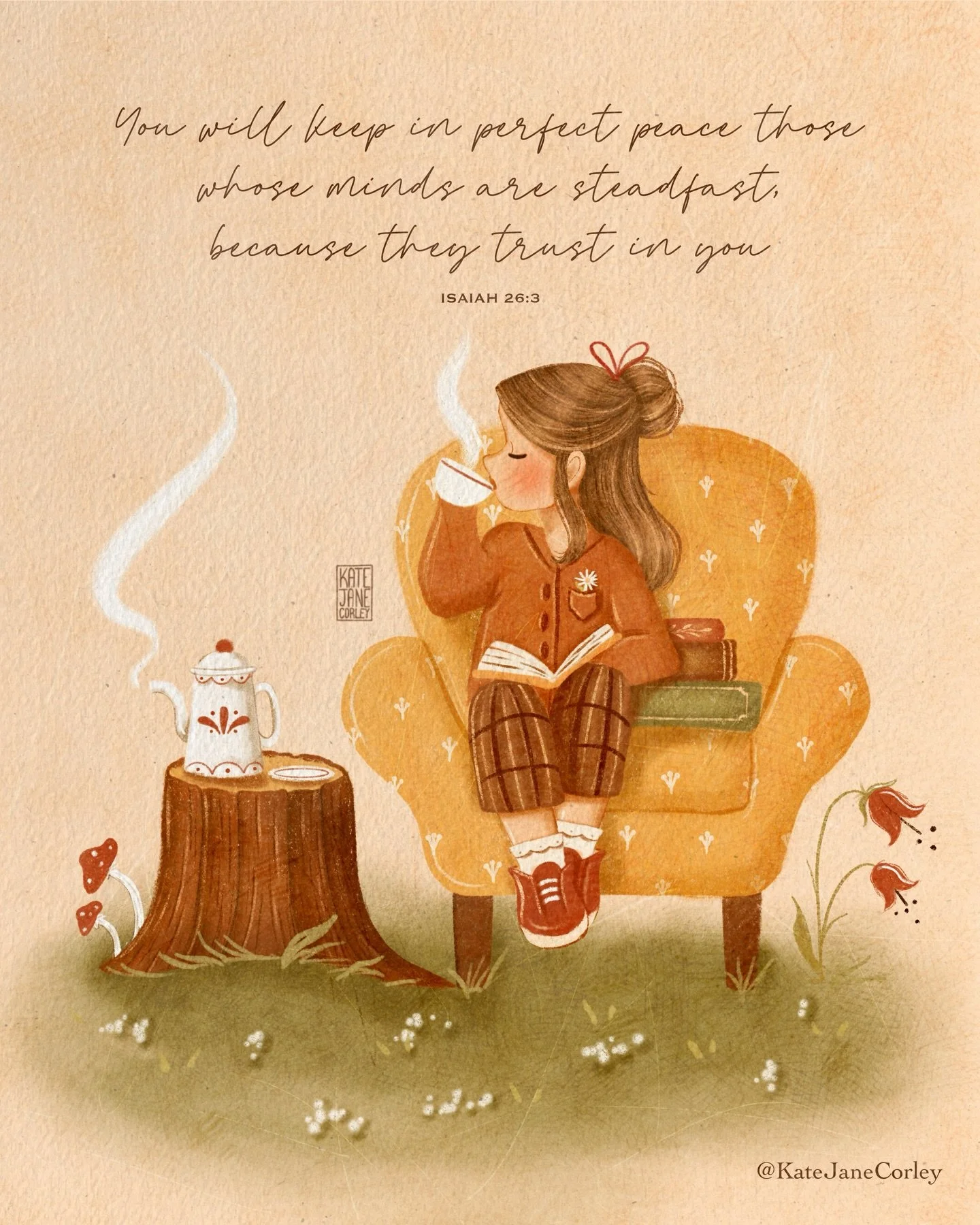 What a stabilizing promise in these days of chaos! Life with the Lord feels like your favorite cozy chair, out in a soft green meadow, surrounded by chirpy birds, a pile of books and your favorite hot beverage 🤗
.
.
.
.
.
.
.
.
.
.
.
.
.
.
.
.
.
.
.