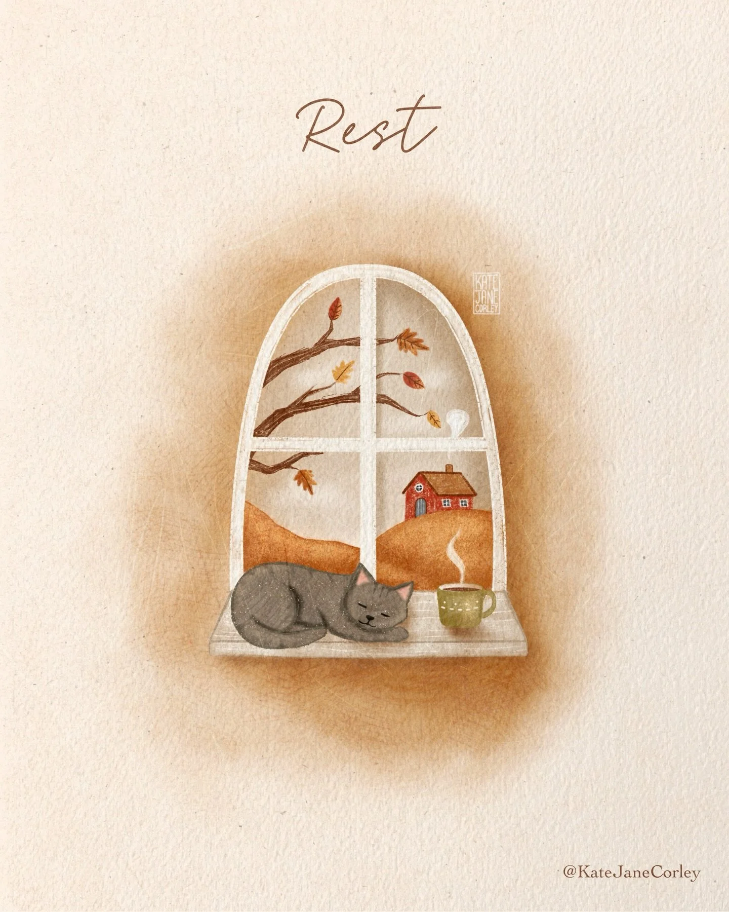 After the crazy holiday season, I think this is the appropriate term. May you be as relaxed and well rested as this cozy kitty this week!
.
.
.
.
.
.
.
.
.
.
.
.
.
.
.
.
.
.
.
Cozy cat, cheerful art, encouragement, motivation, #cozyillustration #cozy