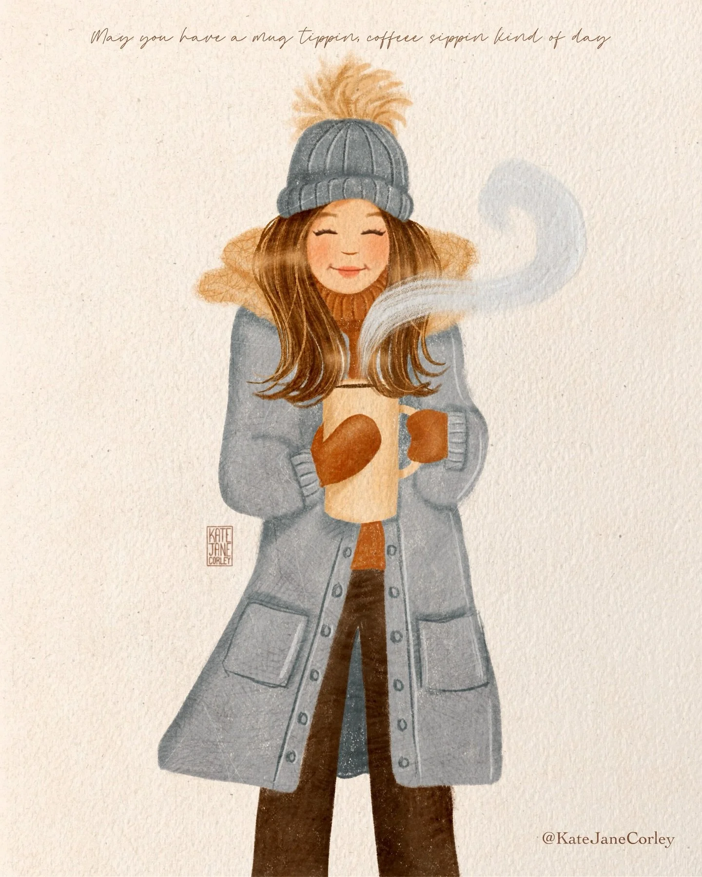 May you have a mug tippin, coffee sippin kind of day! Stay warm! 🥶 
.
.
.
.
.
.
.
.
.
.
.
.
.
.
.
.
.
.
.
.
.
. #coffeequotes #encouragementforwomen #christianart #coffeemugs