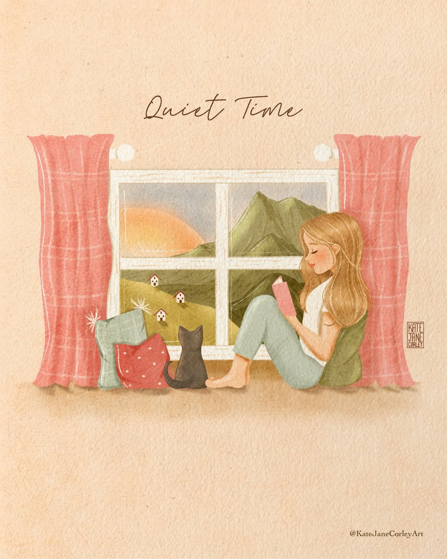 Do you have a favorite cozy window? I have one in the studio. I call it my vitamin D window because there is lots of sunshine that pours in during the morning hours. My favorite cozy chair sits right in front of it. It&rsquo;s perfect for quiet time.