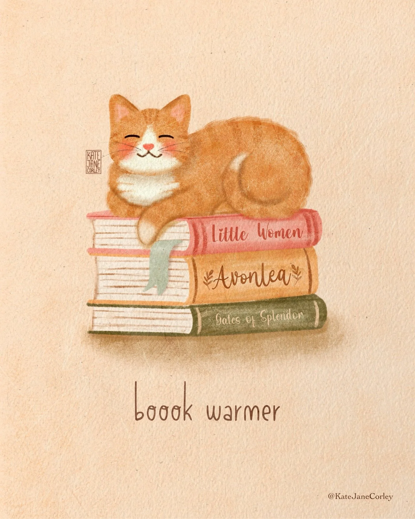 A reading essential. Also doubles as a lap warmer&hellip;. Oh, and Triples as an alarm clock when it&rsquo;s food bowl gets below the half way point 😉
.
.
.
.
.
.
.
.
.
.
.
.
.
Books and cats, bookworm, cat illustration, pile of books, bookstagram, 